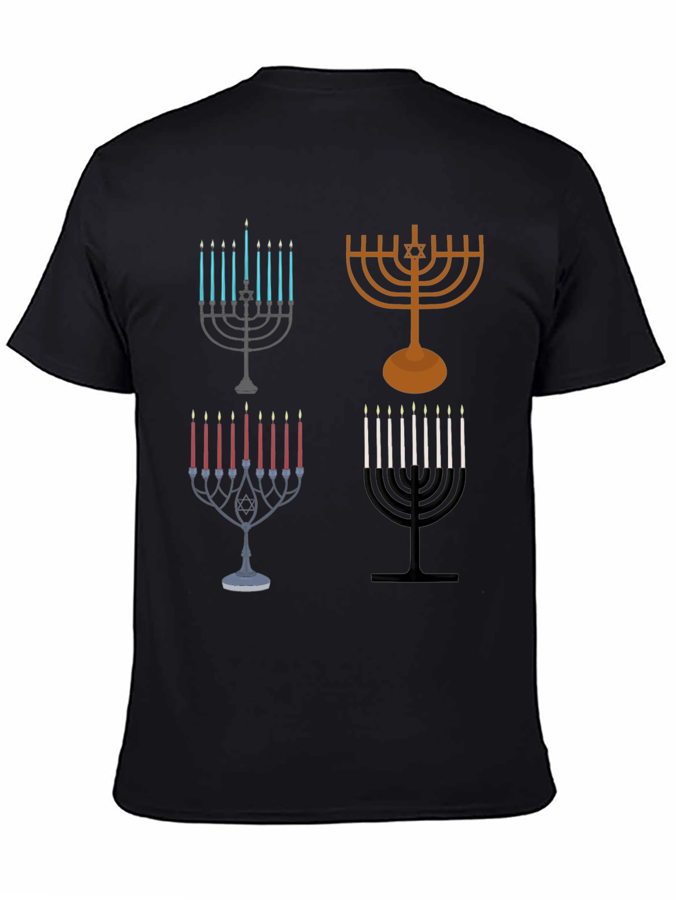Hanukkah Menorah Graphic Tee