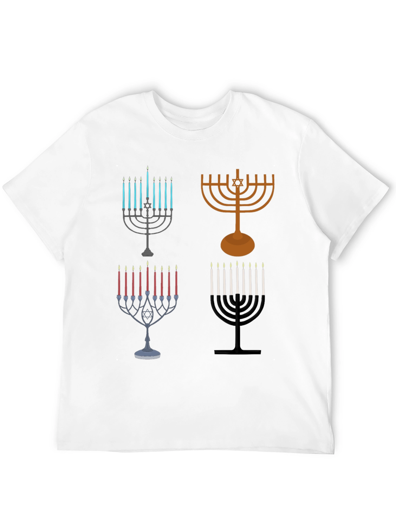 Hanukkah Menorah Graphic Tee