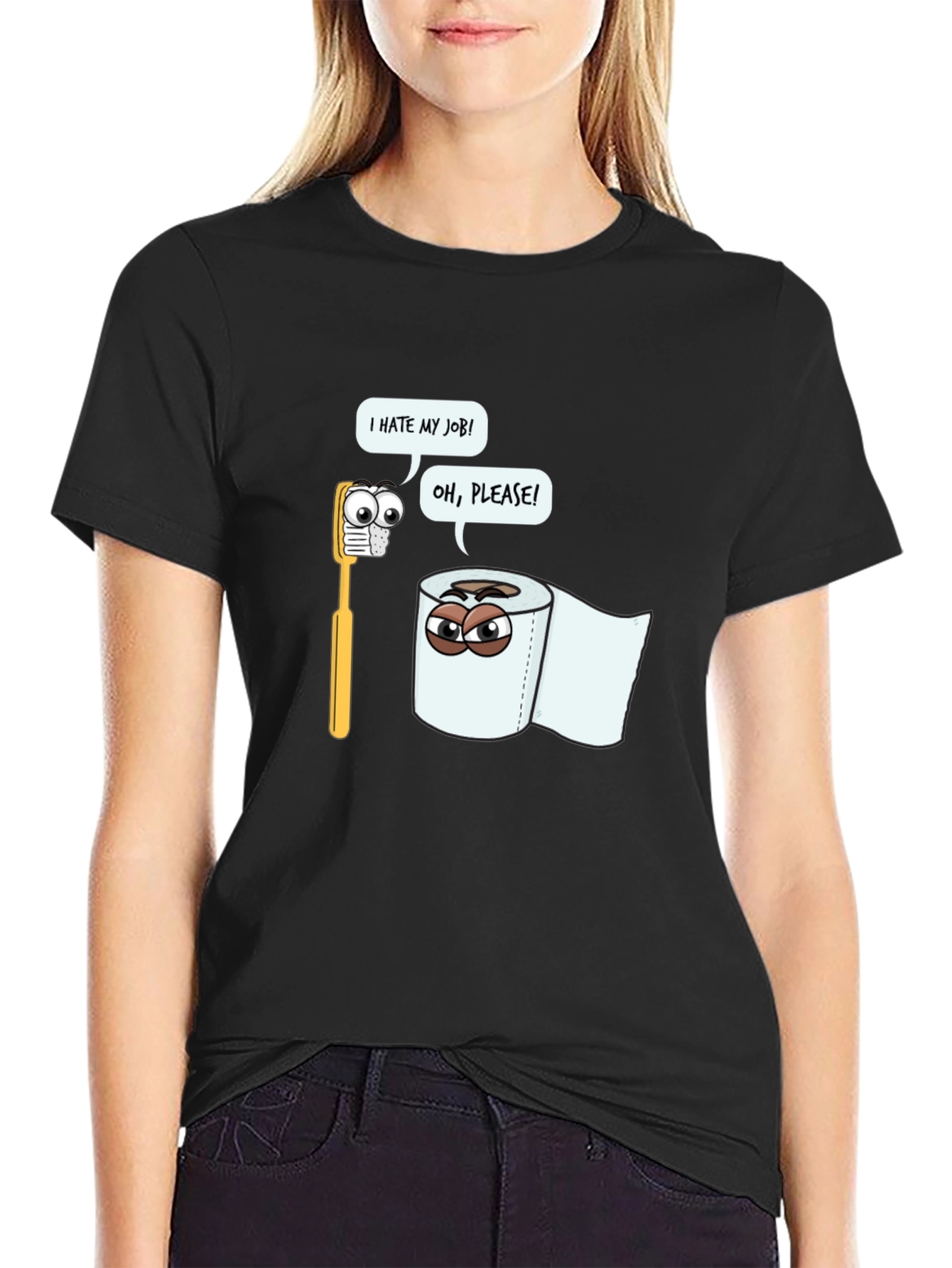 Funny Toilet Paper vs Toothbrush T-Shirt