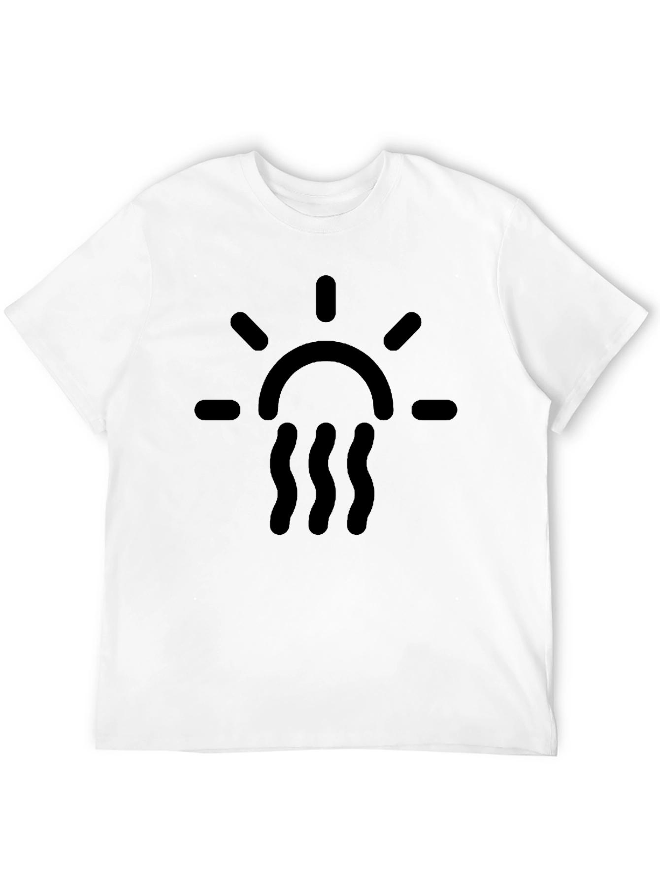 Black Graphic Tee - Sun & Waves