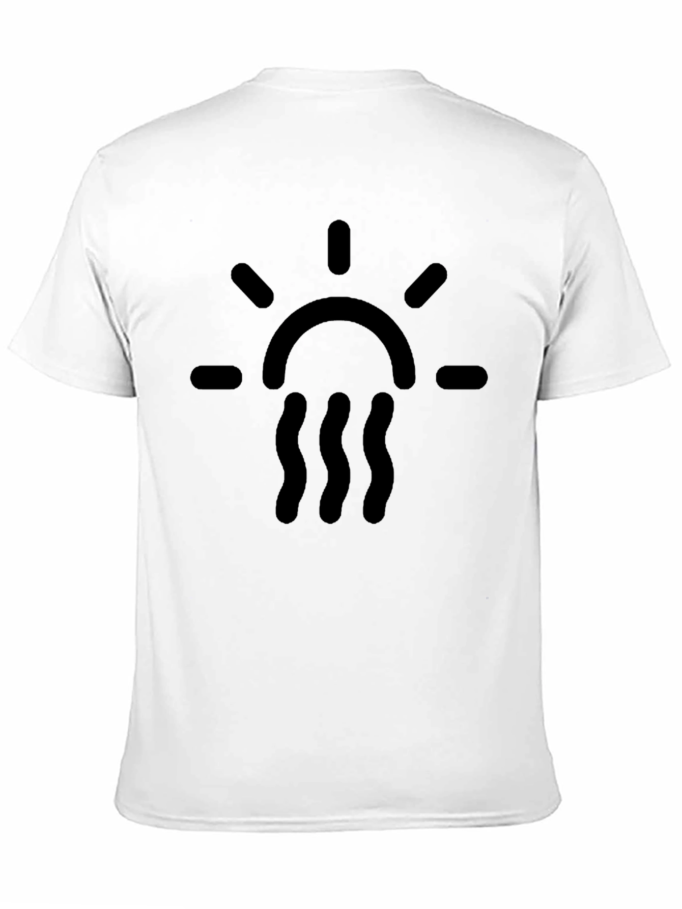 Black Graphic Tee - Sun & Waves