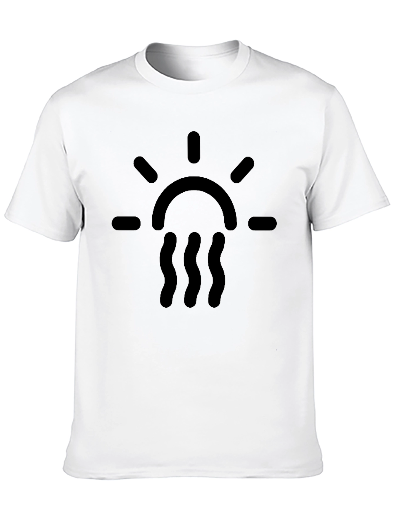 Black Graphic Tee - Sun & Waves
