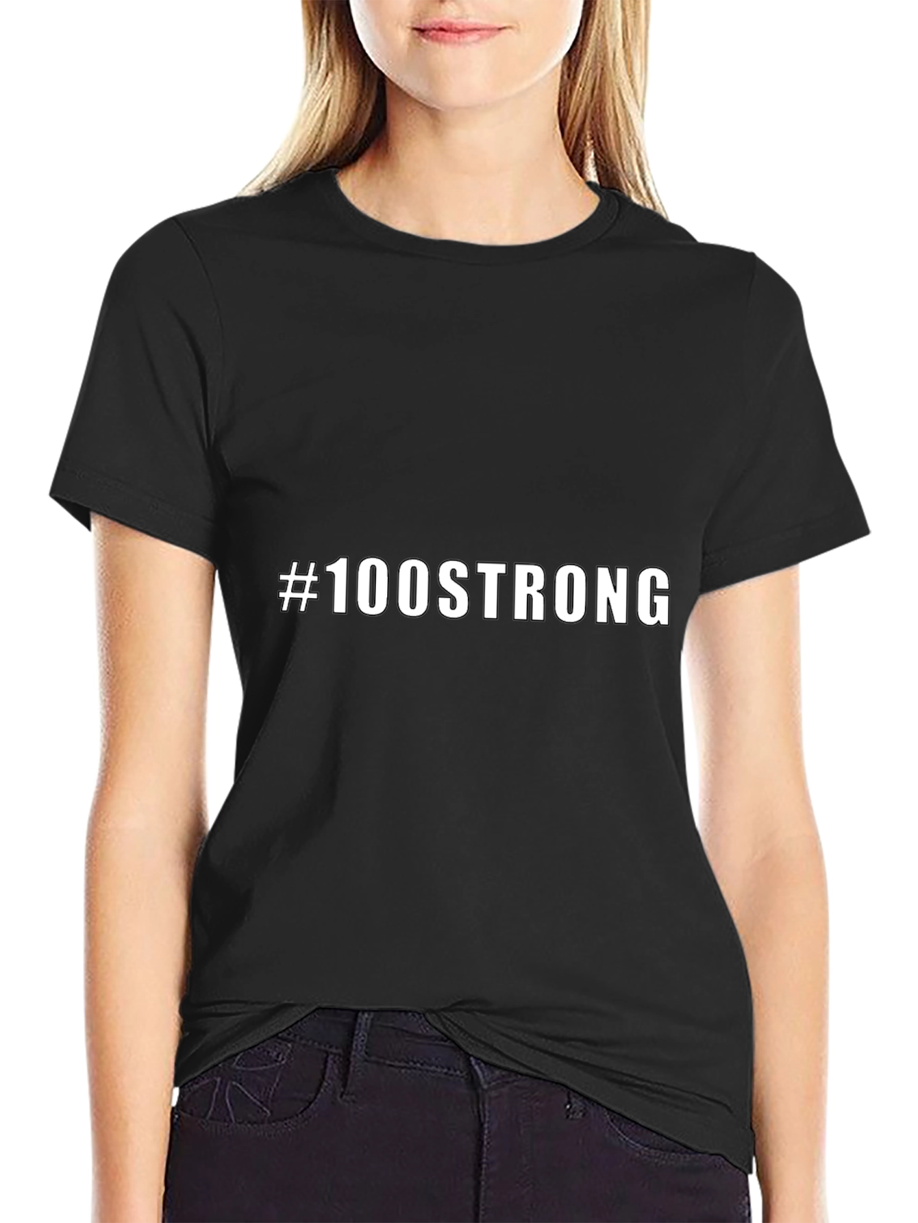 #100STRONG Graphic Tee - Bold Statement T-Shirt