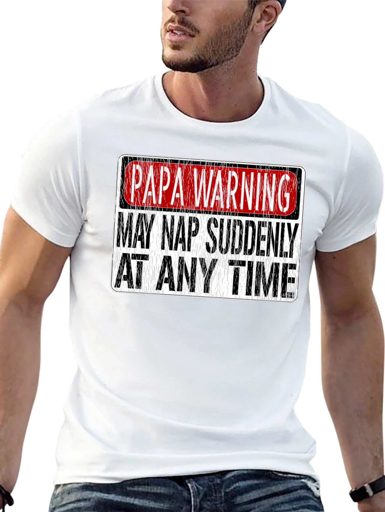 Papa Warning: May Nap Suddenly T-Shirt