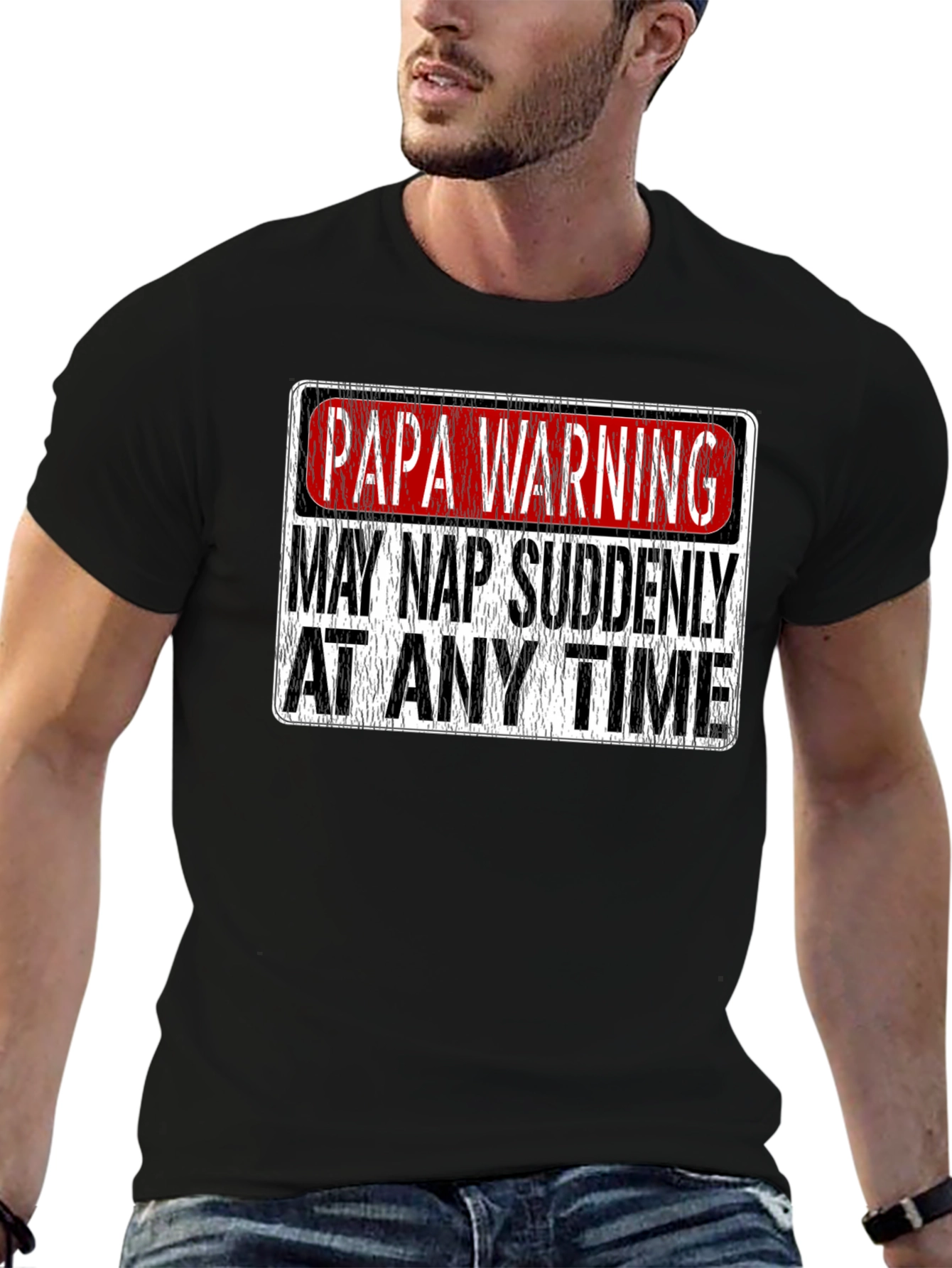 Papa Warning: May Nap Suddenly T-Shirt