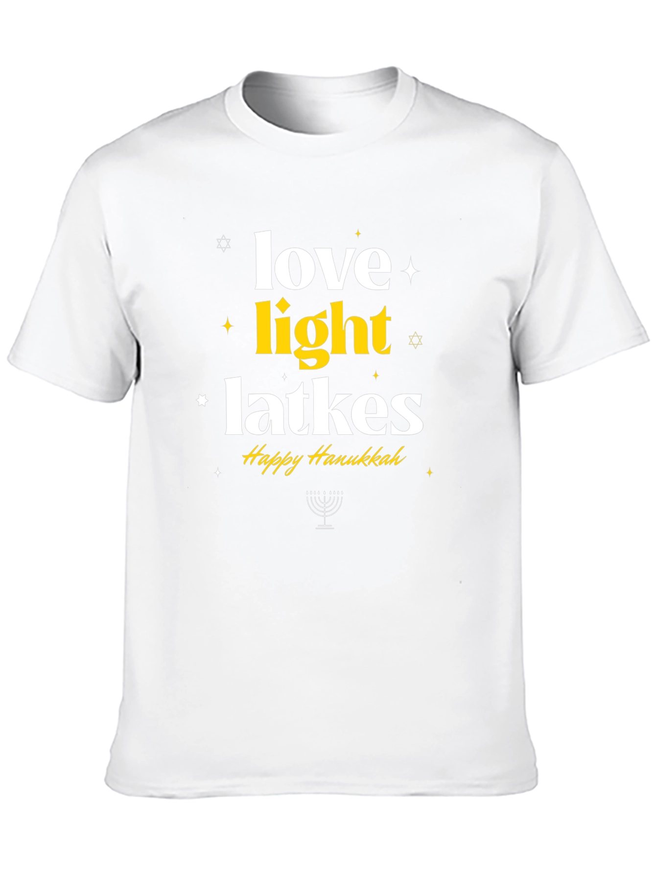 Love Light Latkes Happy Hanukkah T-Shirt