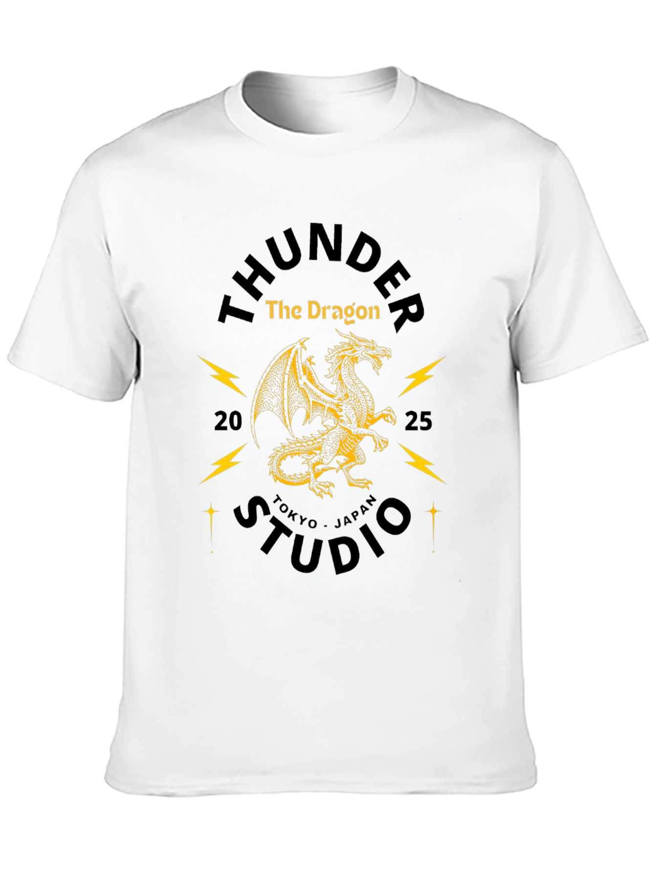 Thunder Dragon Studio Black Graphic Tee
