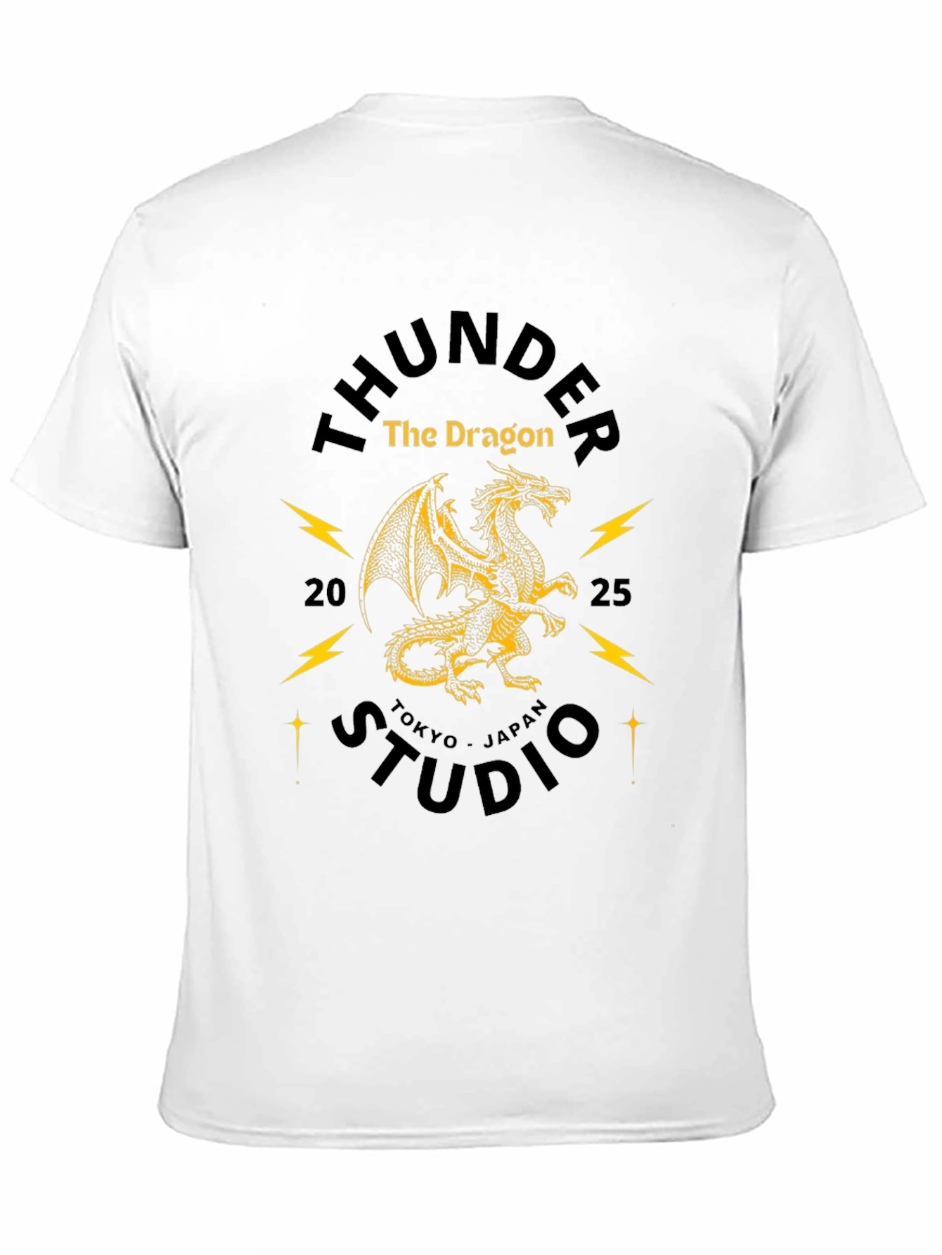 Thunder Dragon Studio Black Graphic Tee