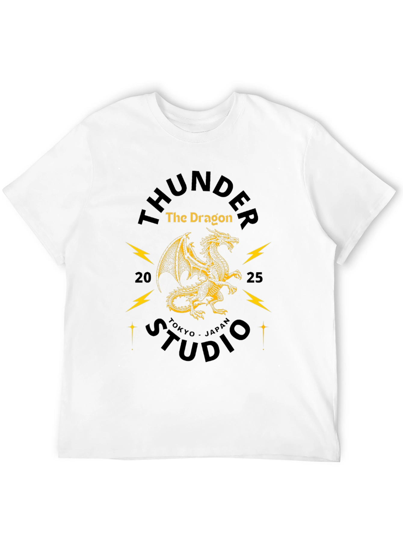 Thunder Dragon Studio Black Graphic Tee