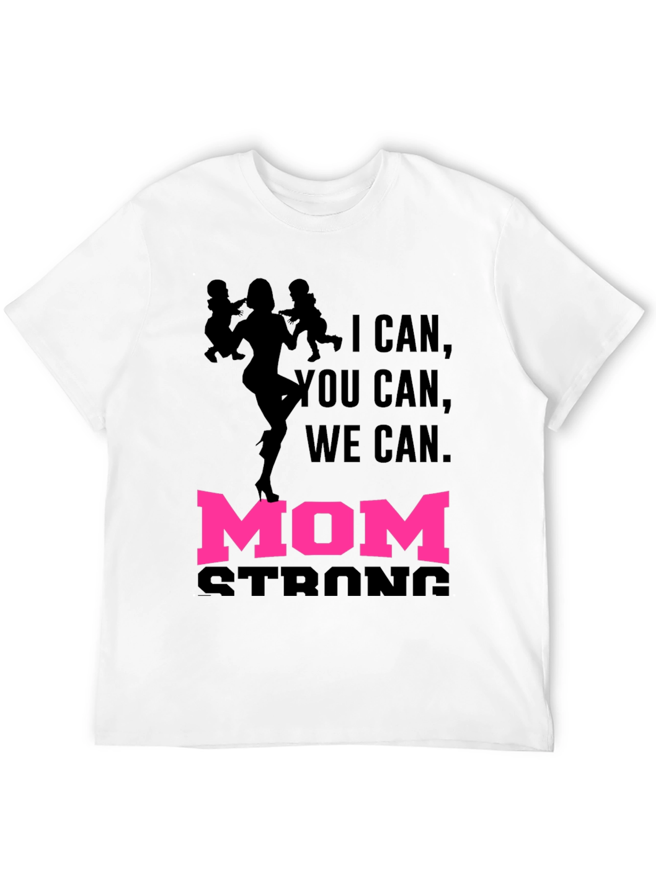 Mom Strong Graphic Tee - Black Unisex T-Shirt
