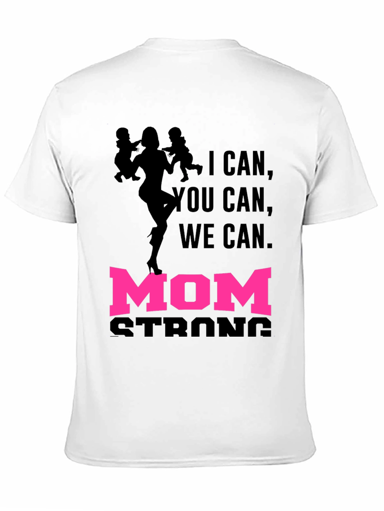 Mom Strong Graphic Tee - Black Unisex T-Shirt
