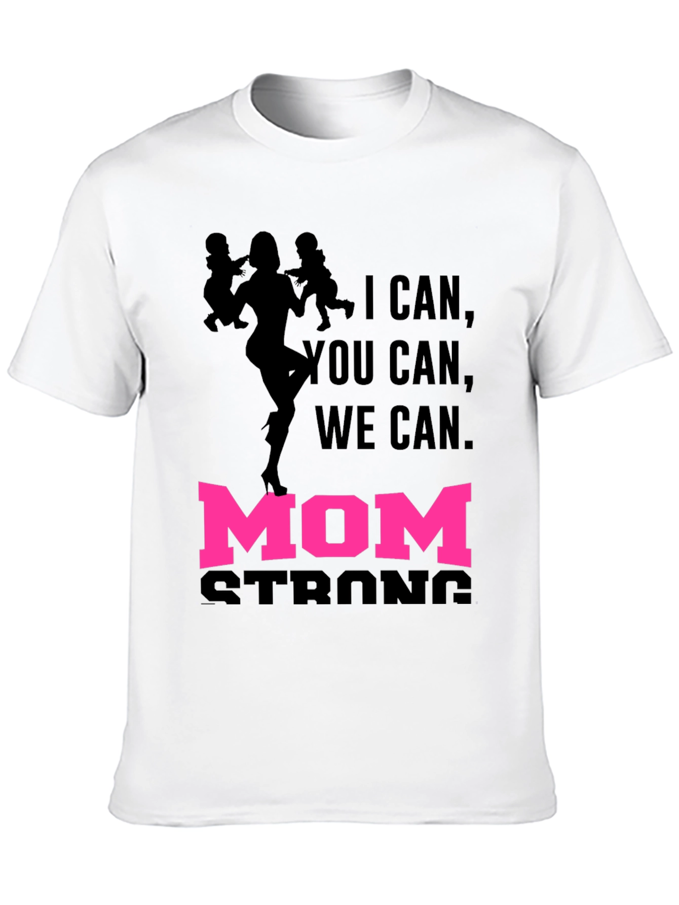 Mom Strong Graphic Tee - Black Unisex T-Shirt