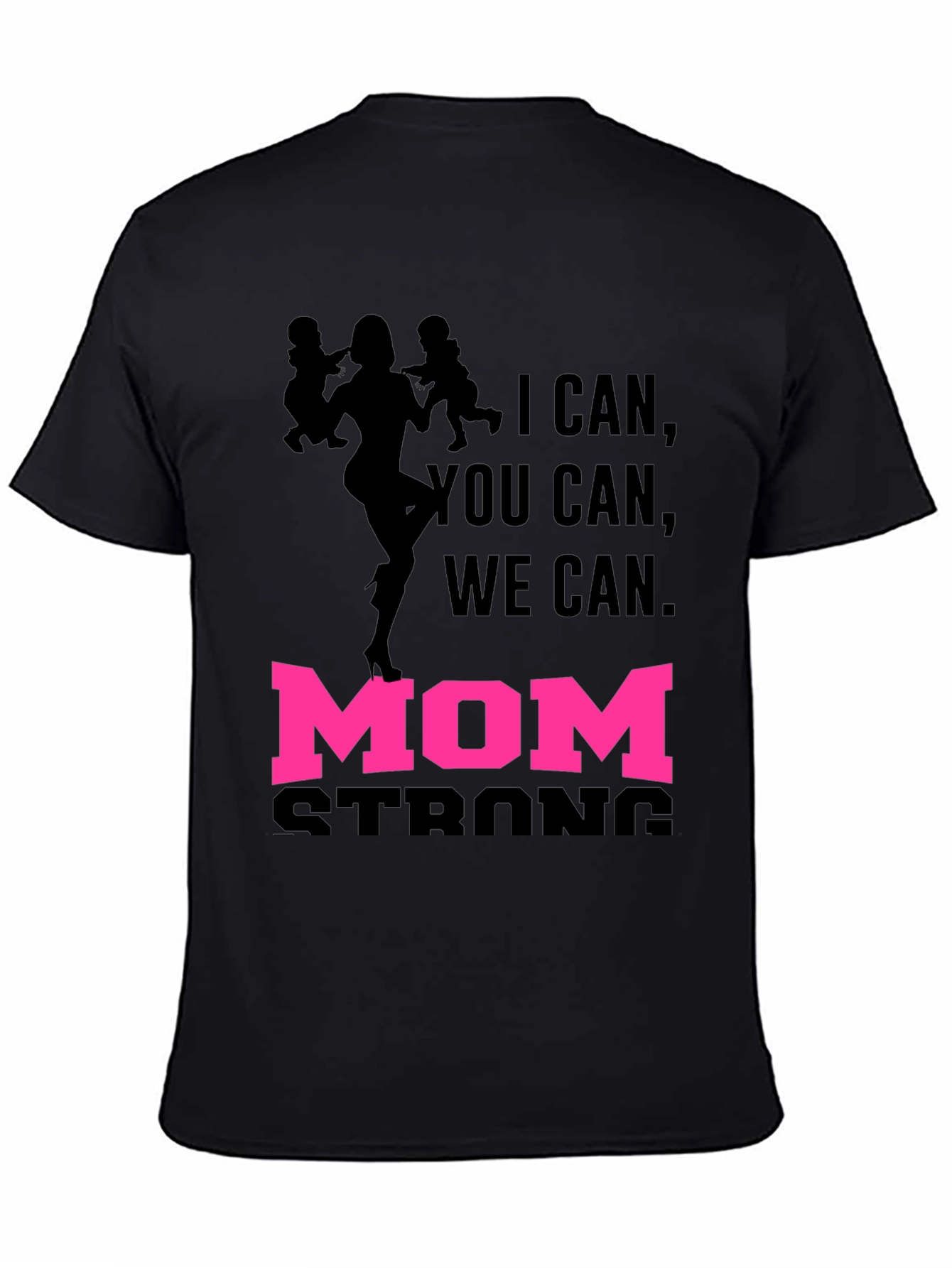 Mom Strong Graphic Tee - Black Unisex T-Shirt