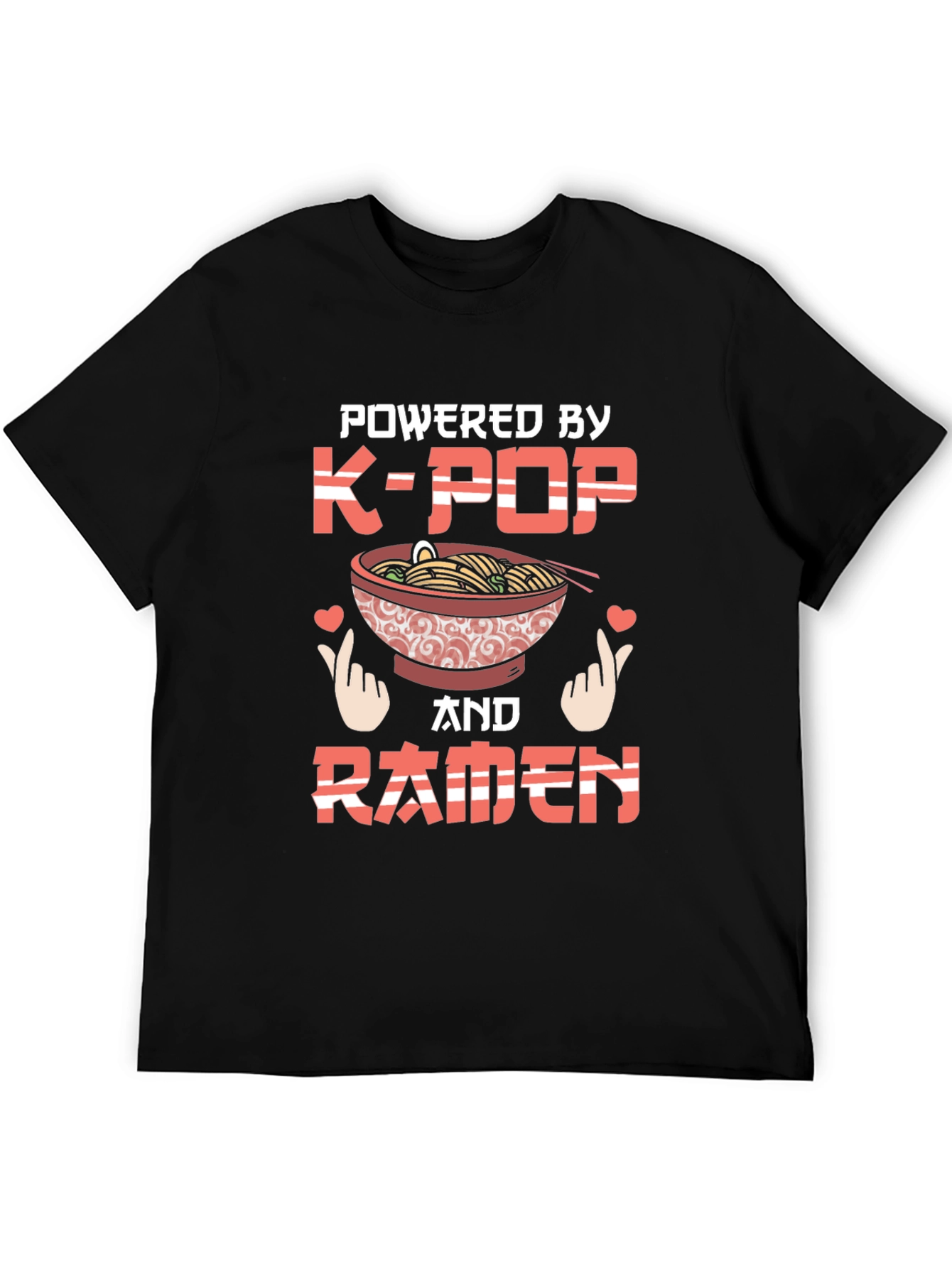 K-Pop & Ramen T-Shirt - Powered By Tee