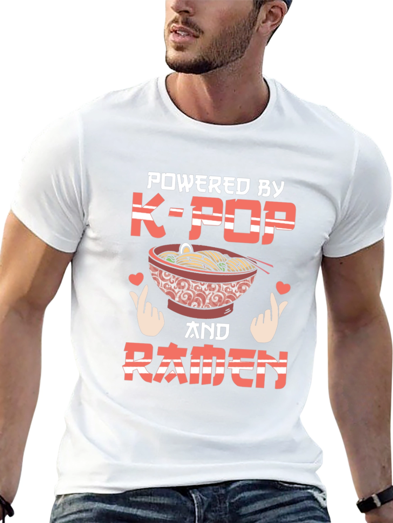 K-Pop & Ramen T-Shirt - Powered By Tee