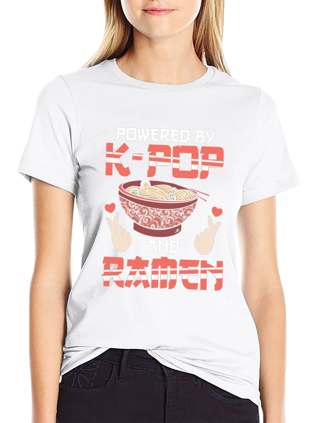 K-Pop & Ramen T-Shirt - Powered By Tee