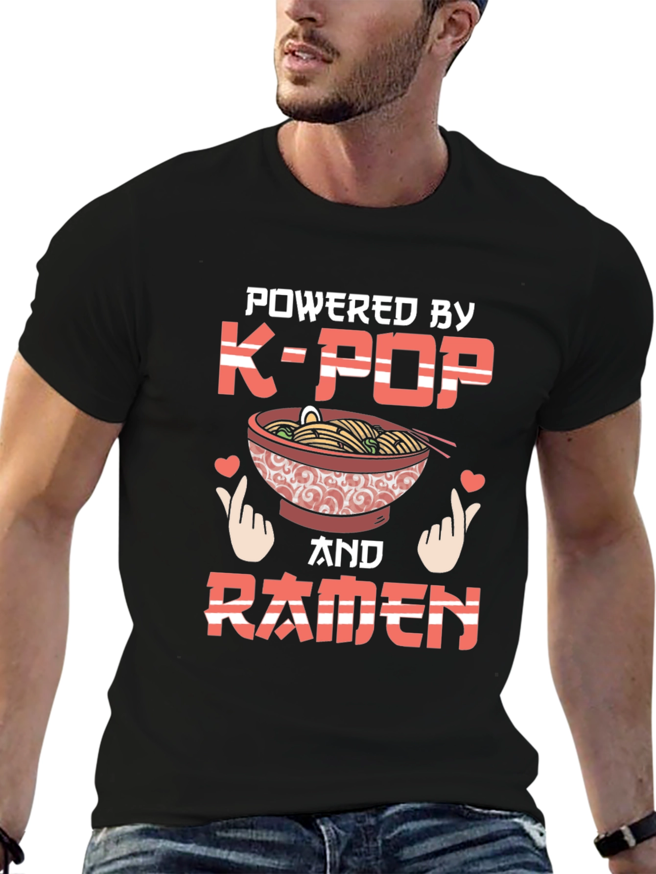 K-Pop & Ramen T-Shirt - Powered By Tee