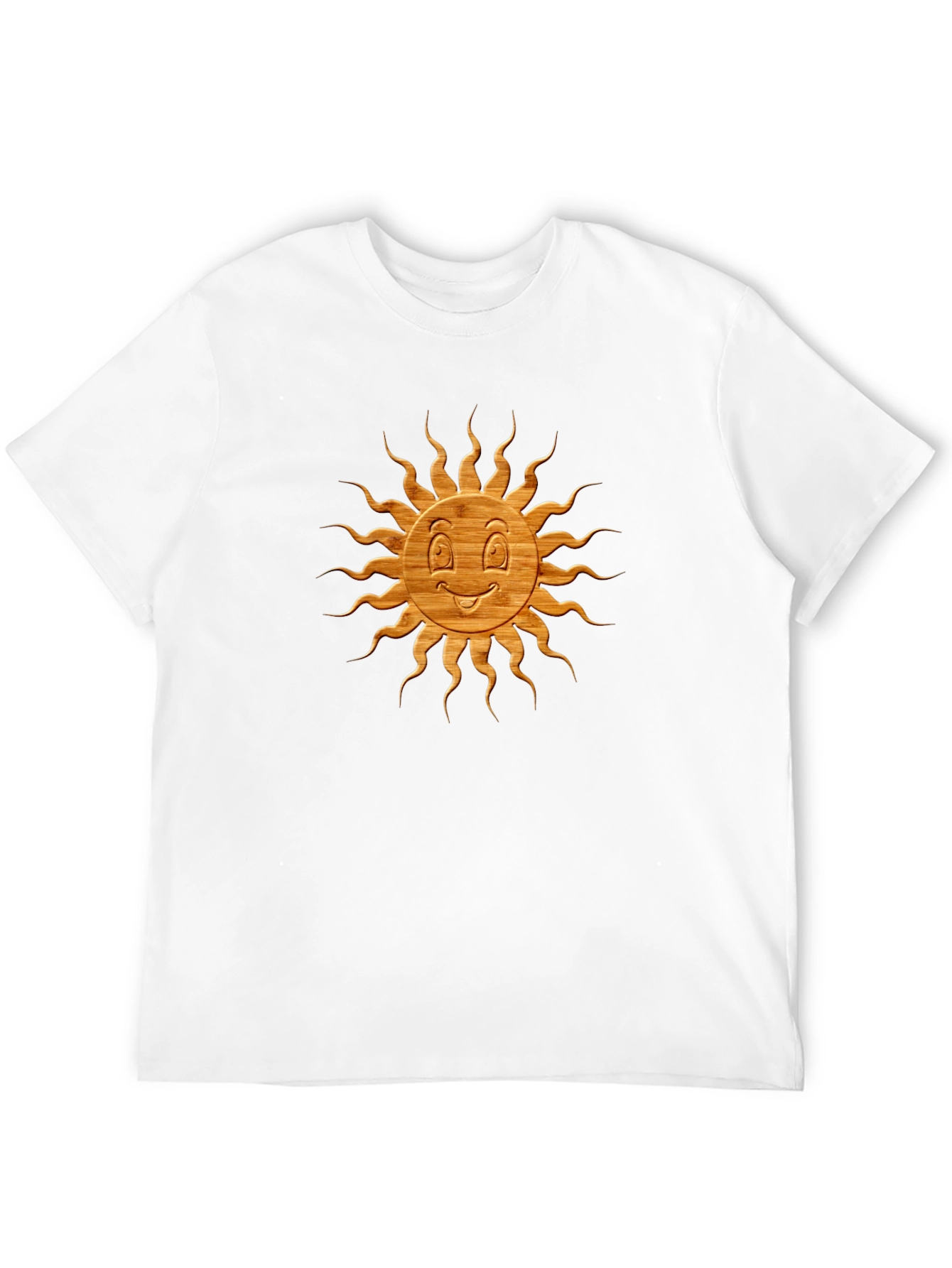 Smiling Sun Graphic Tee - Black Cotton Blend