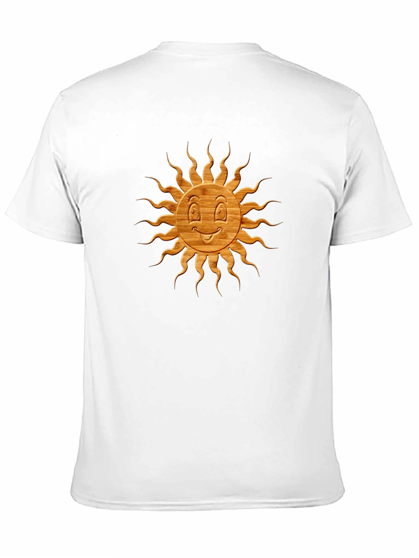 Smiling Sun Graphic Tee - Black Cotton Blend