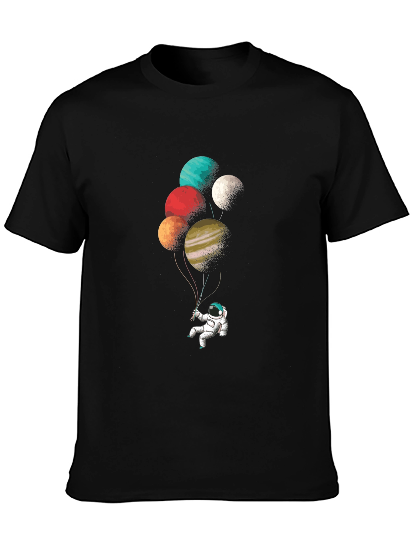 Astronaut Planet Balloon Graphic Tee