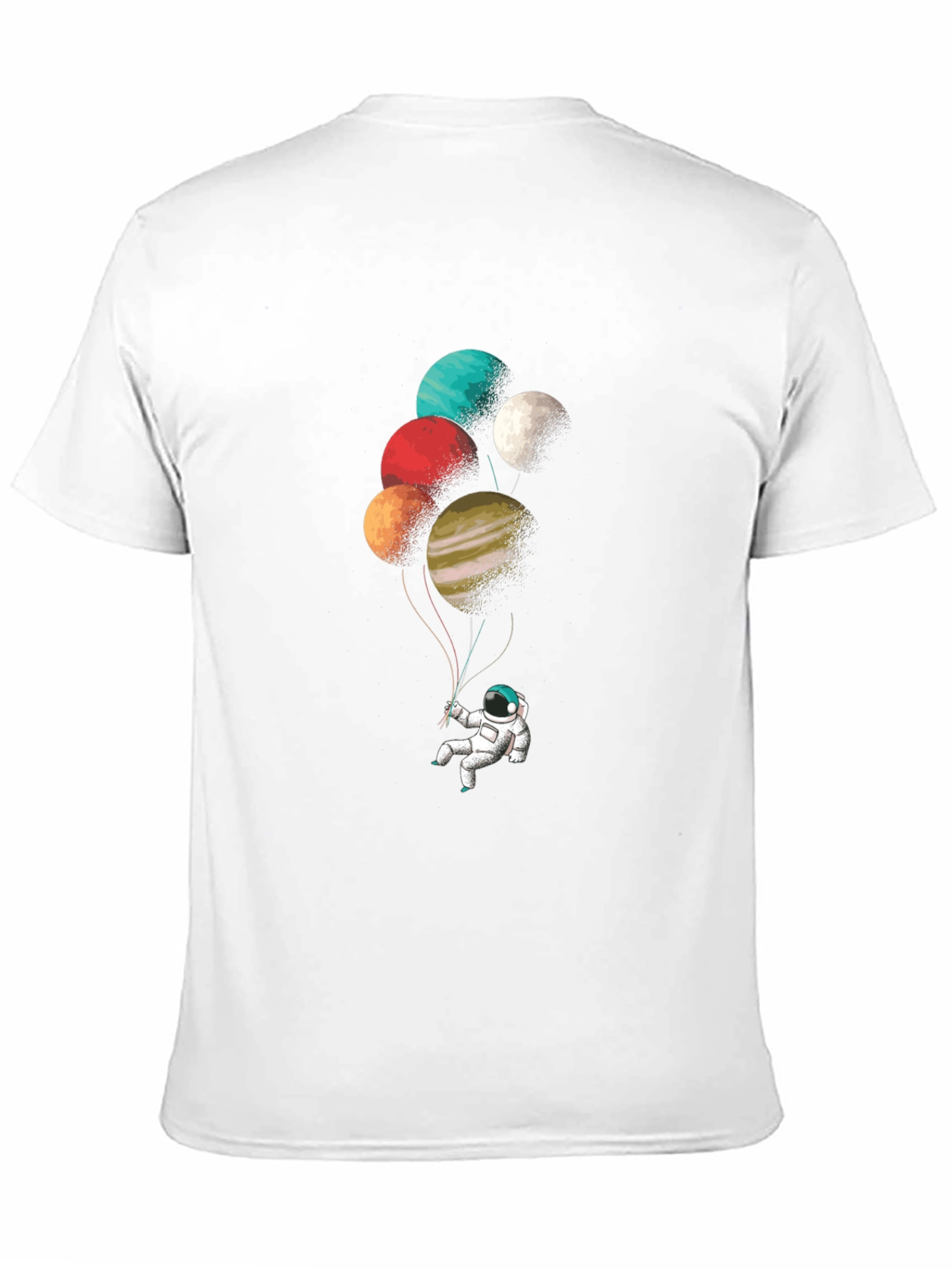 Astronaut Planet Balloon Graphic Tee