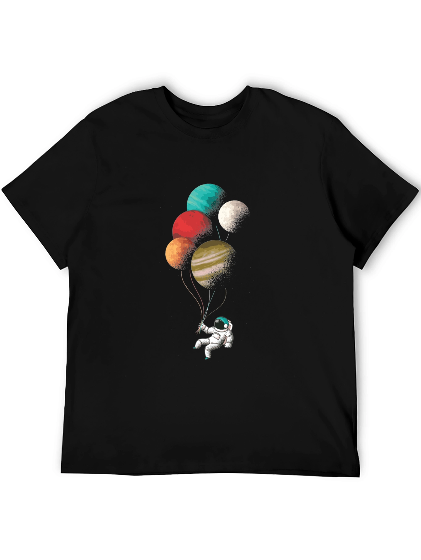 Astronaut Planet Balloon Graphic Tee