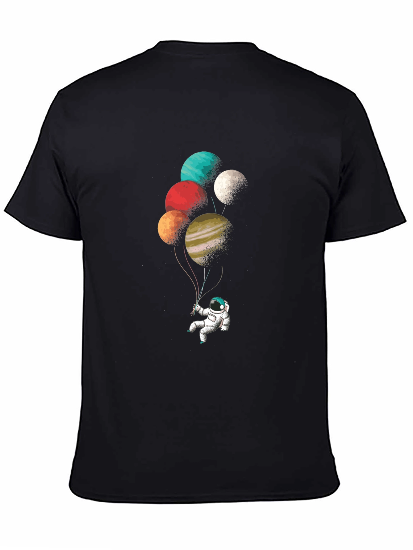 Astronaut Planet Balloon Graphic Tee