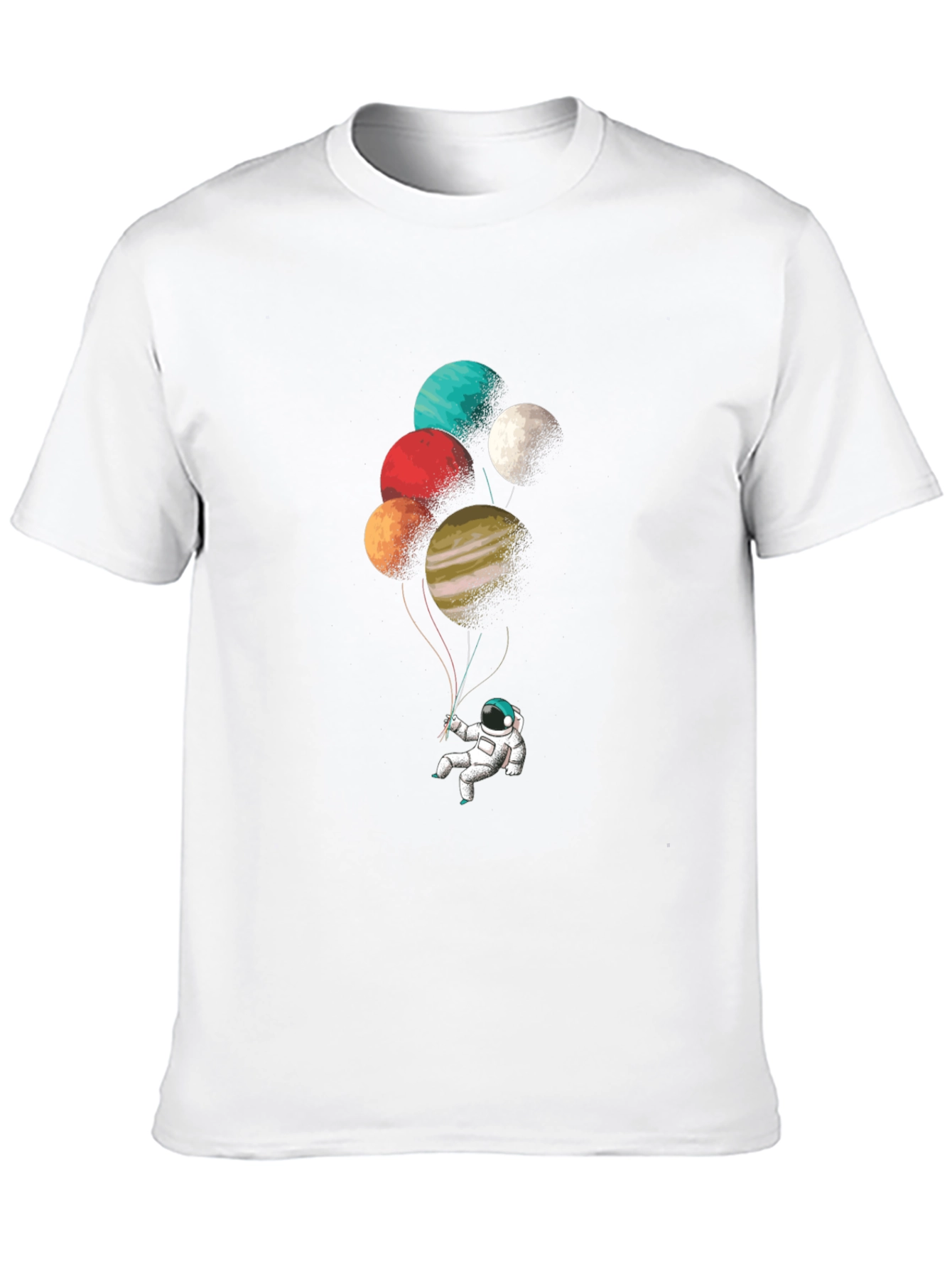 Astronaut Planet Balloon Graphic Tee