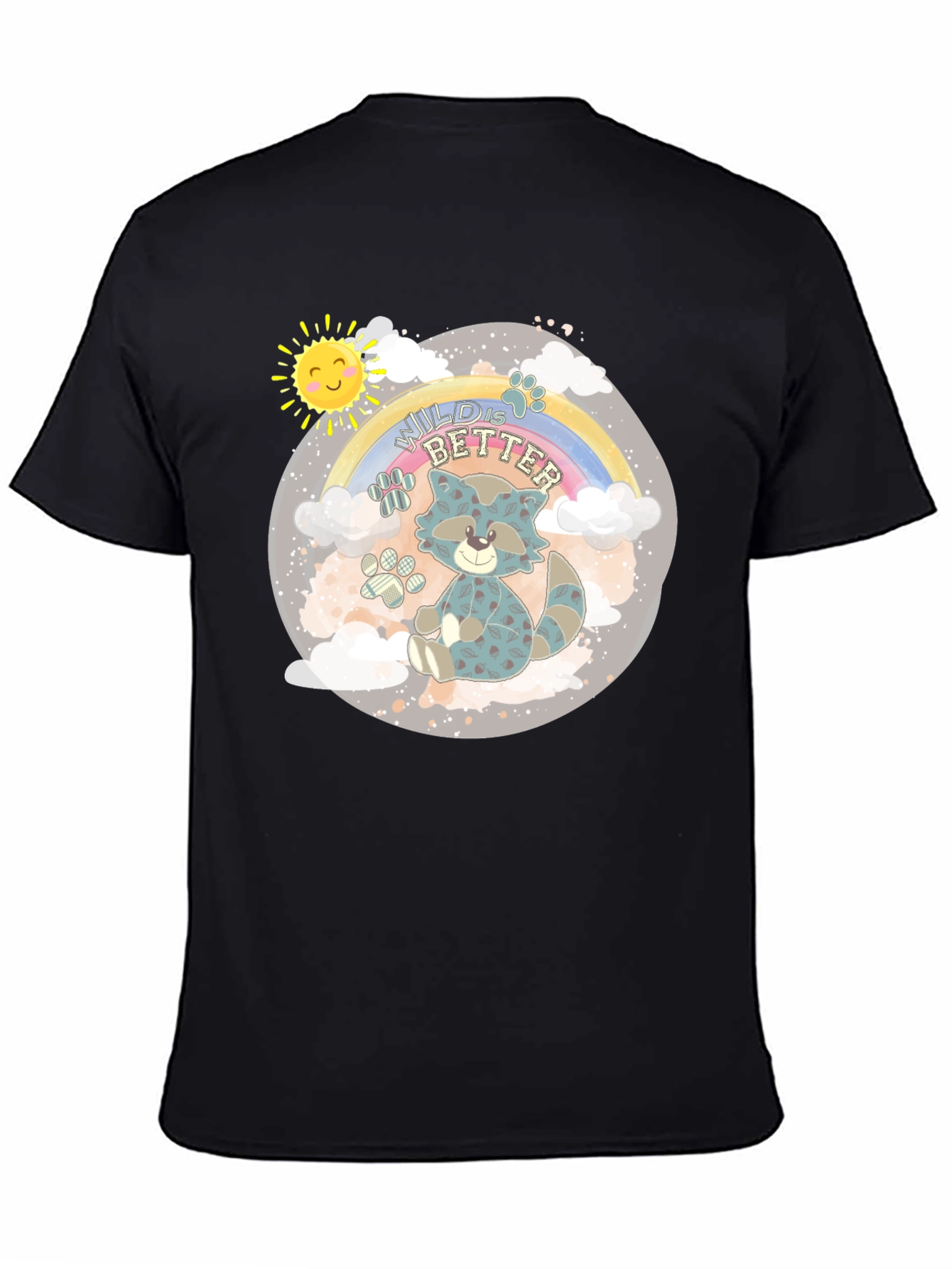Wild is Better Raccoon Graphic T-Shirt
