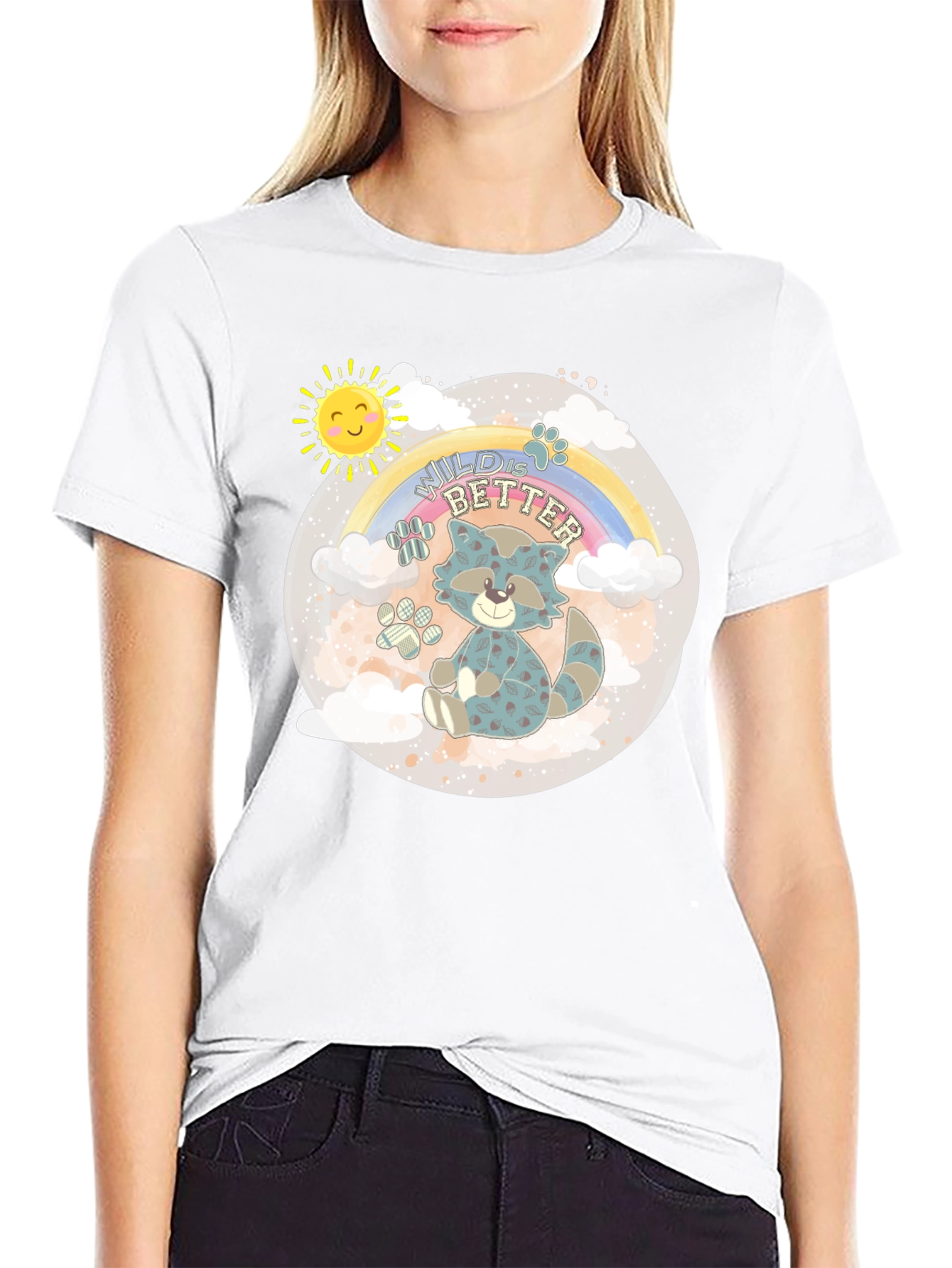 Wild is Better Raccoon Graphic T-Shirt