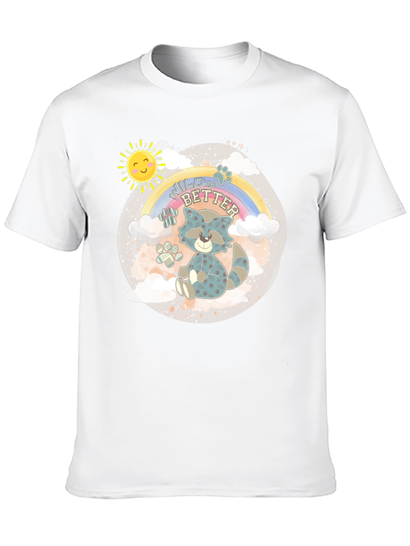 Wild is Better Raccoon Graphic T-Shirt
