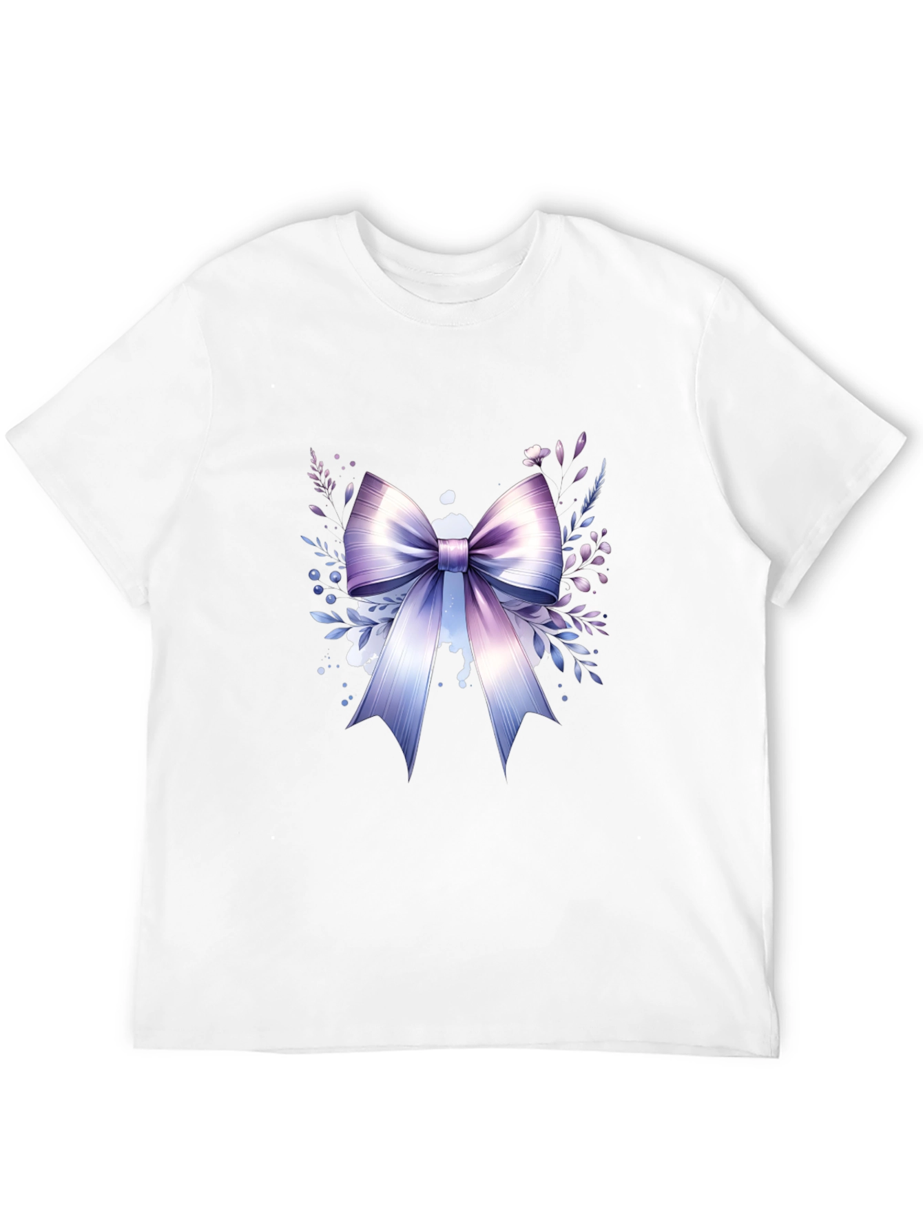 Elegant Bow Graphic T-Shirt - Stylish Casual Wear