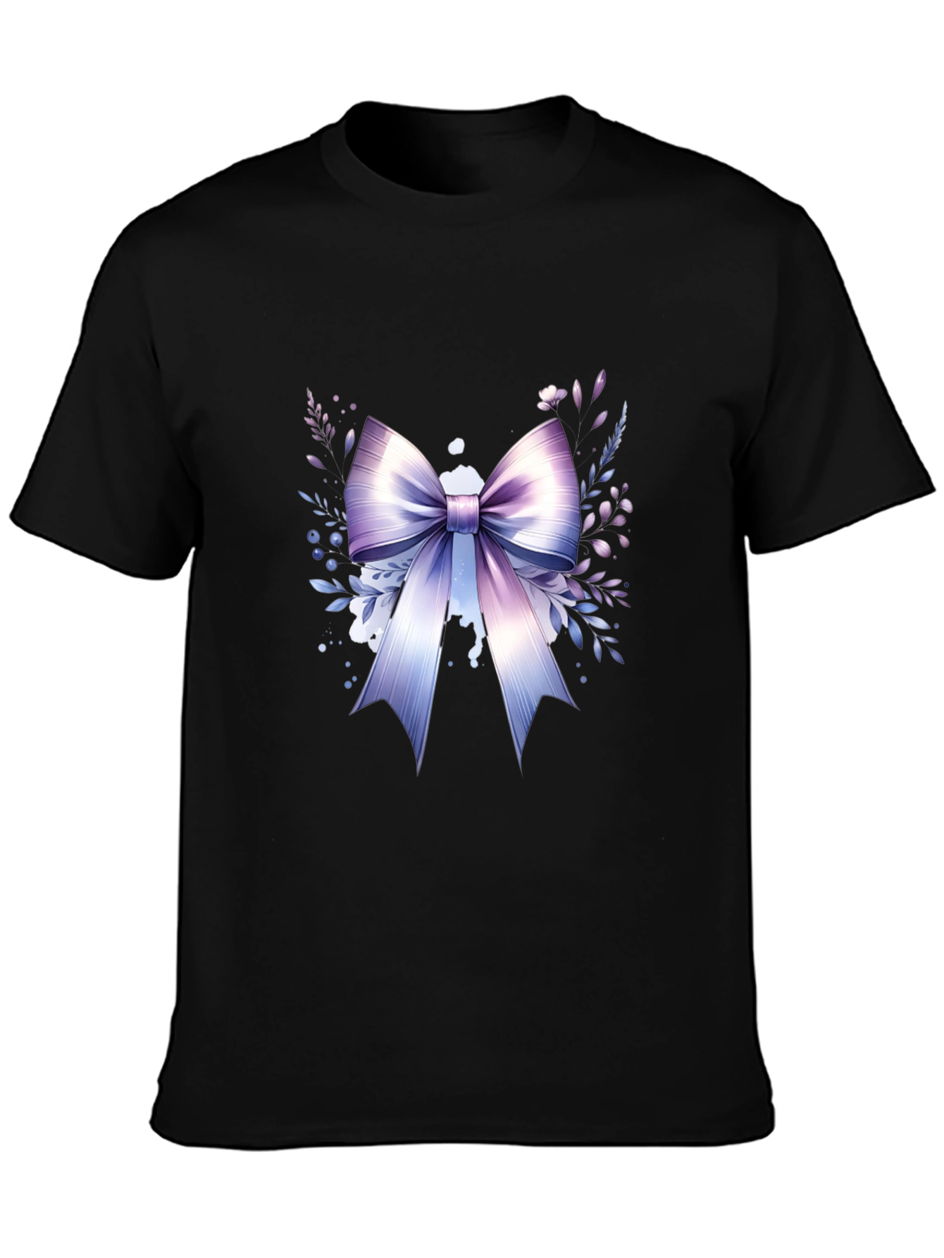 Elegant Bow Graphic T-Shirt - Stylish Casual Wear