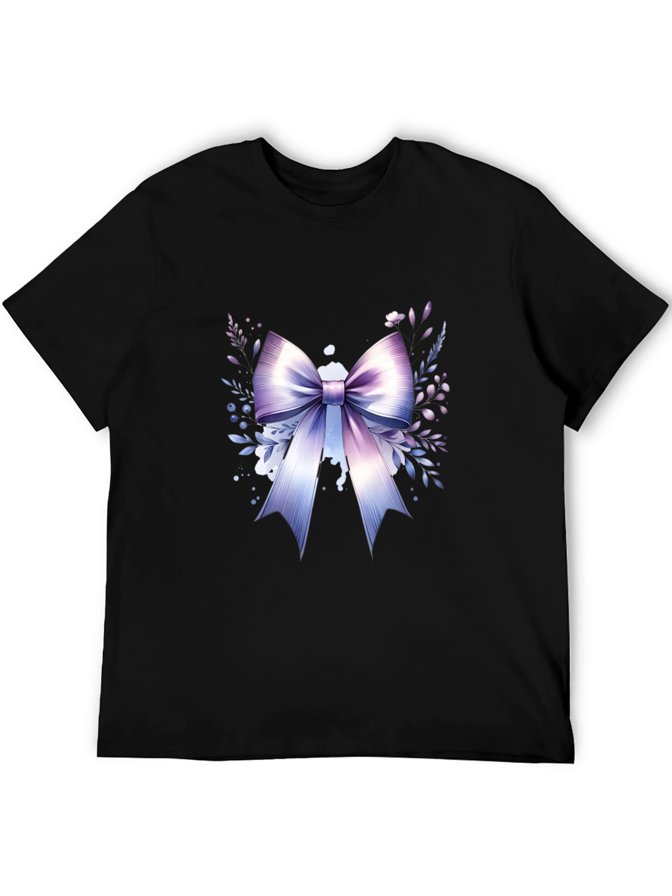 Elegant Bow Graphic T-Shirt - Stylish Casual Wear