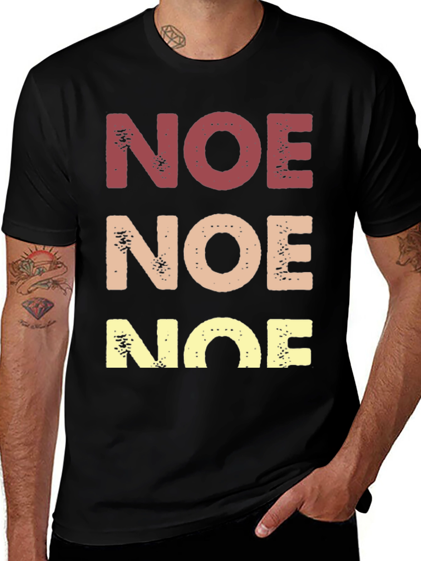 Retro NOE Graphic Tee - Soft Cotton Blend