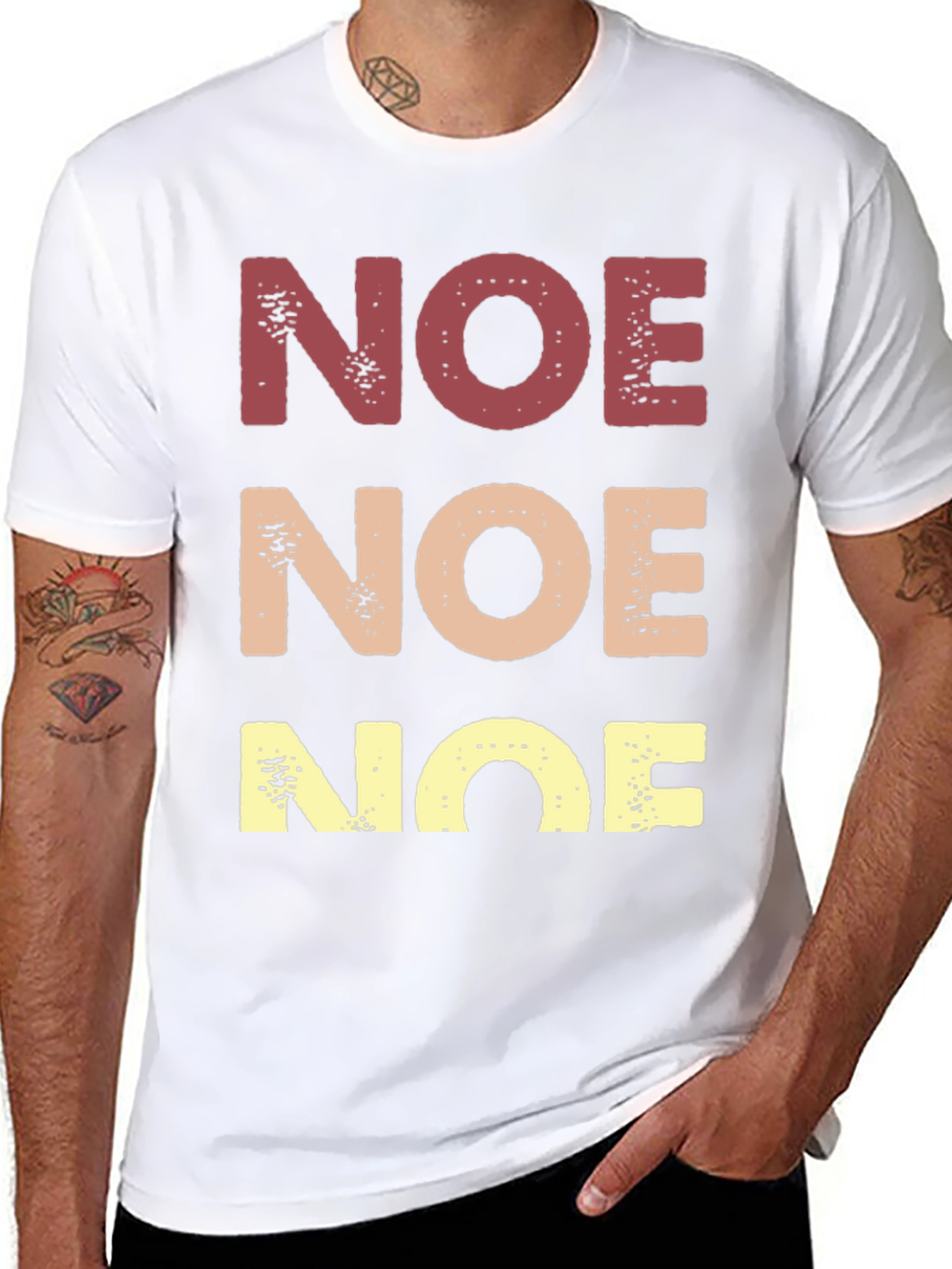 Retro NOE Graphic Tee - Soft Cotton Blend