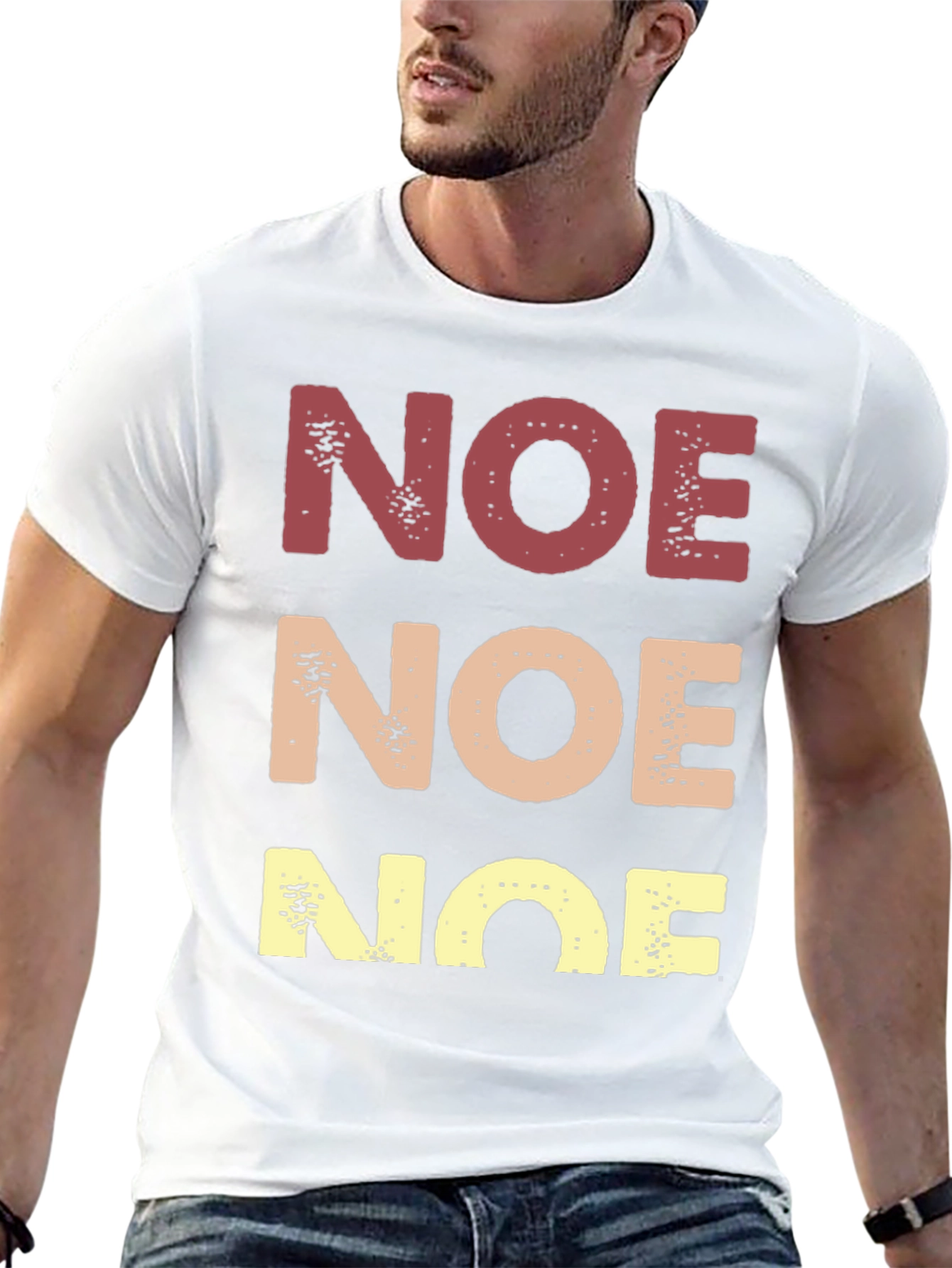 Retro NOE Graphic Tee - Soft Cotton Blend
