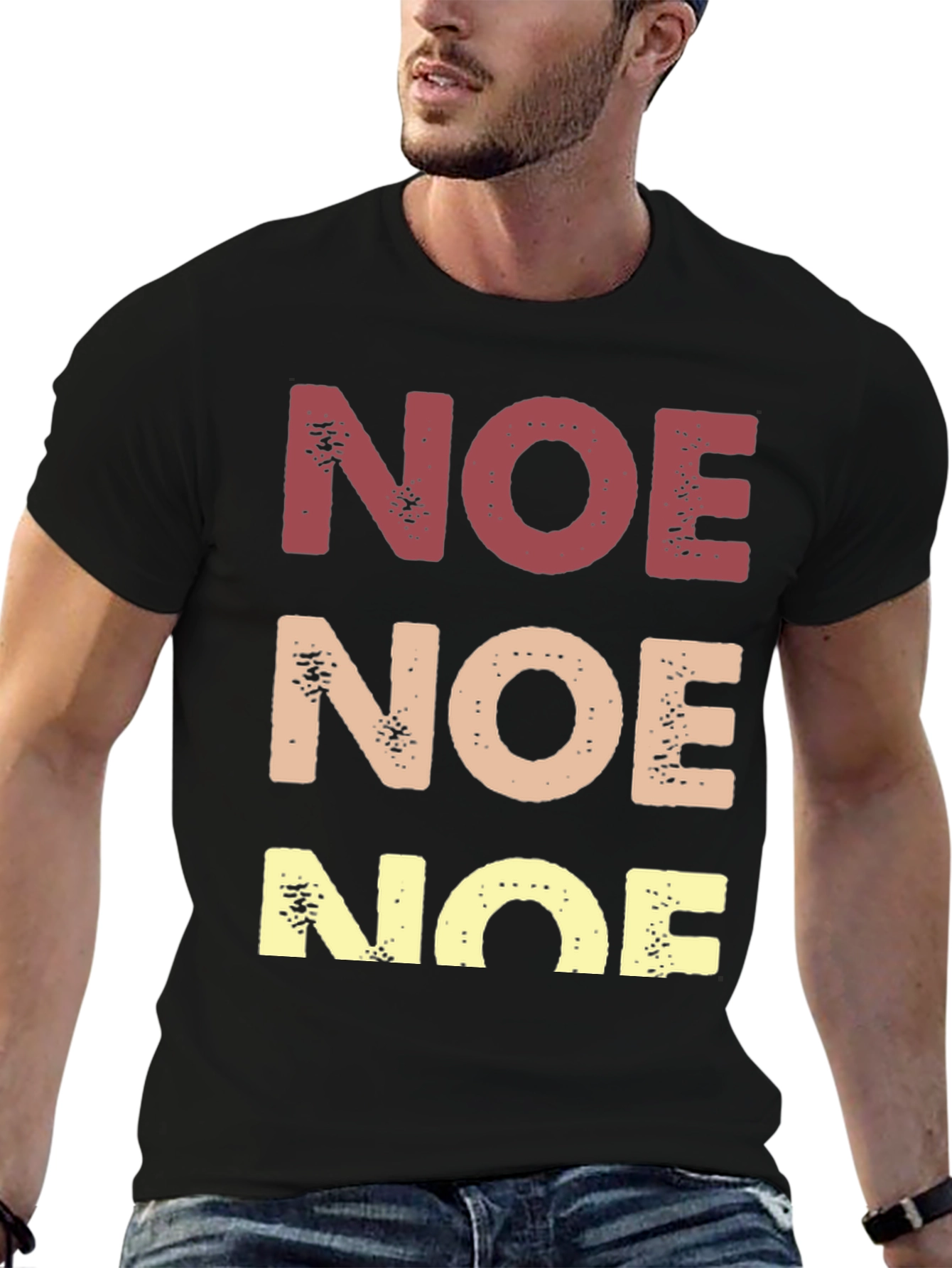 Retro NOE Graphic Tee - Soft Cotton Blend