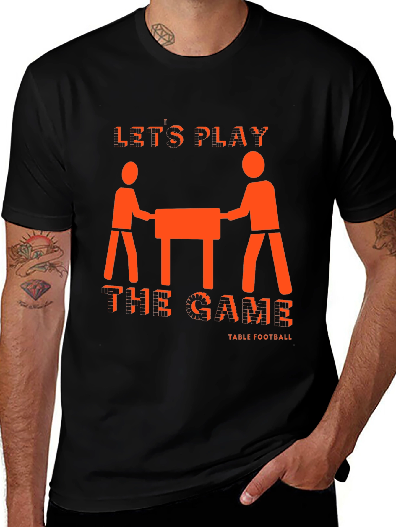 Lets Play Table Football Graphic Tee