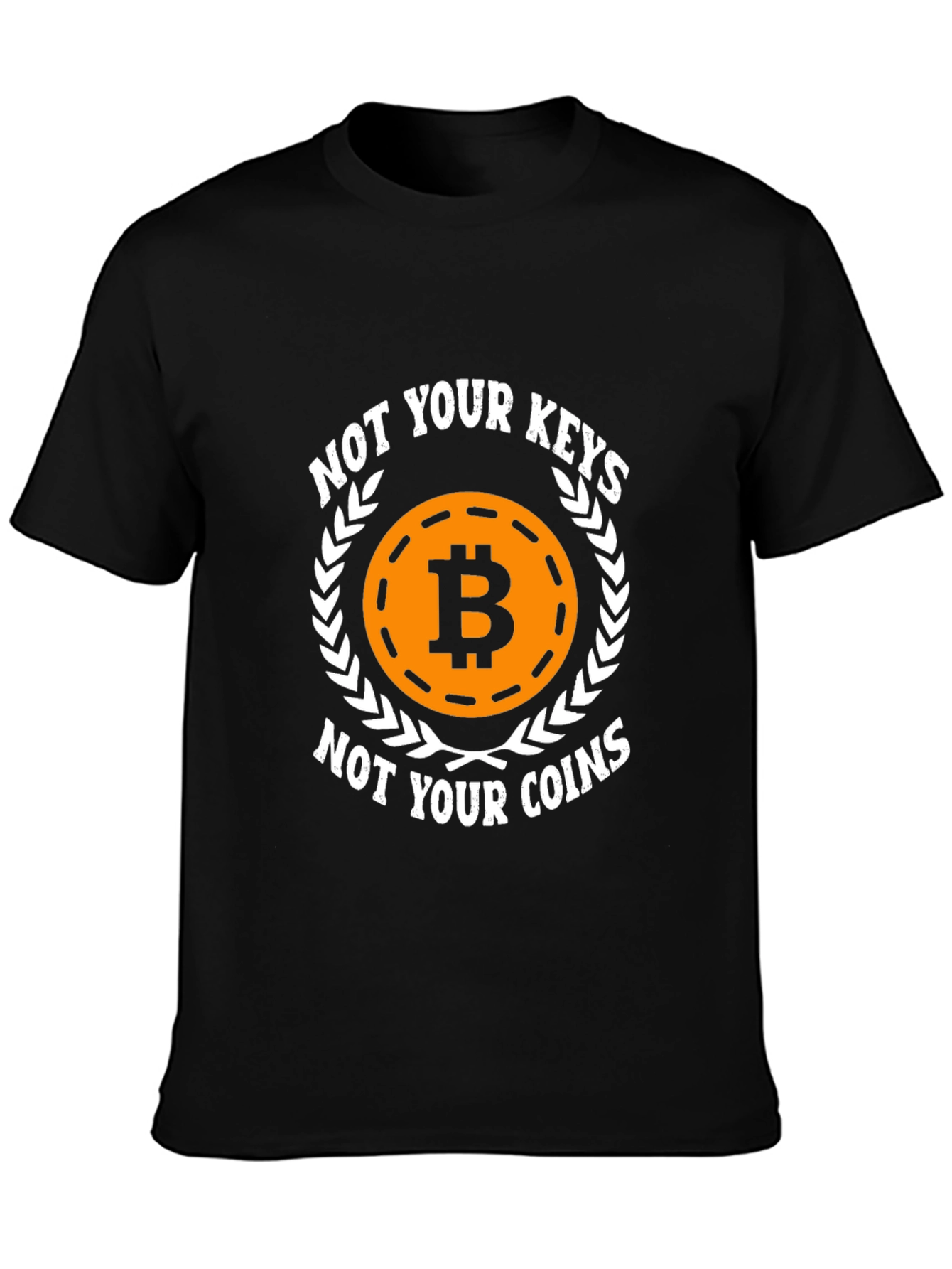 Bitcoin Keys Coins Graphic T-Shirt