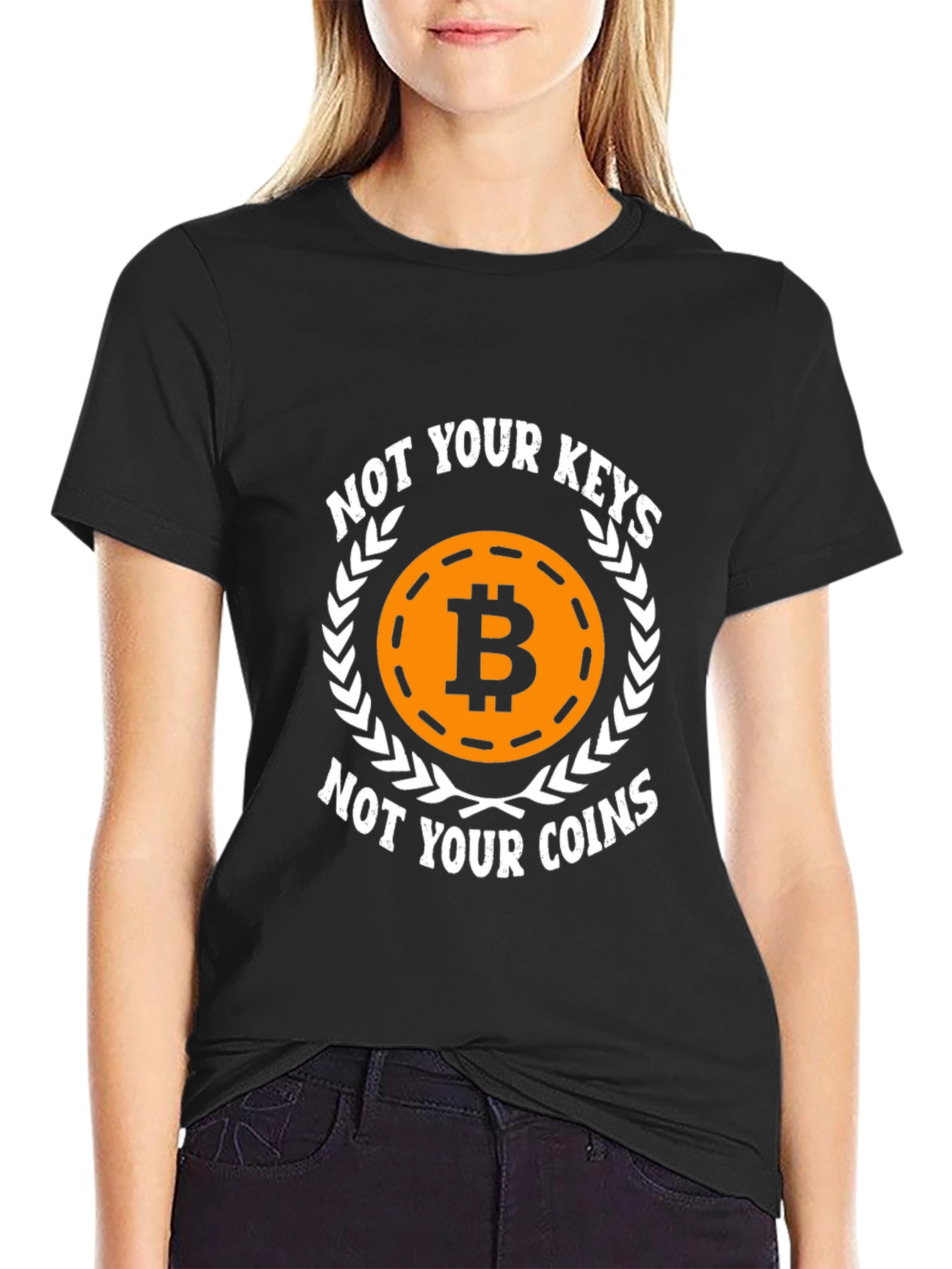 Bitcoin Keys Coins Graphic T-Shirt