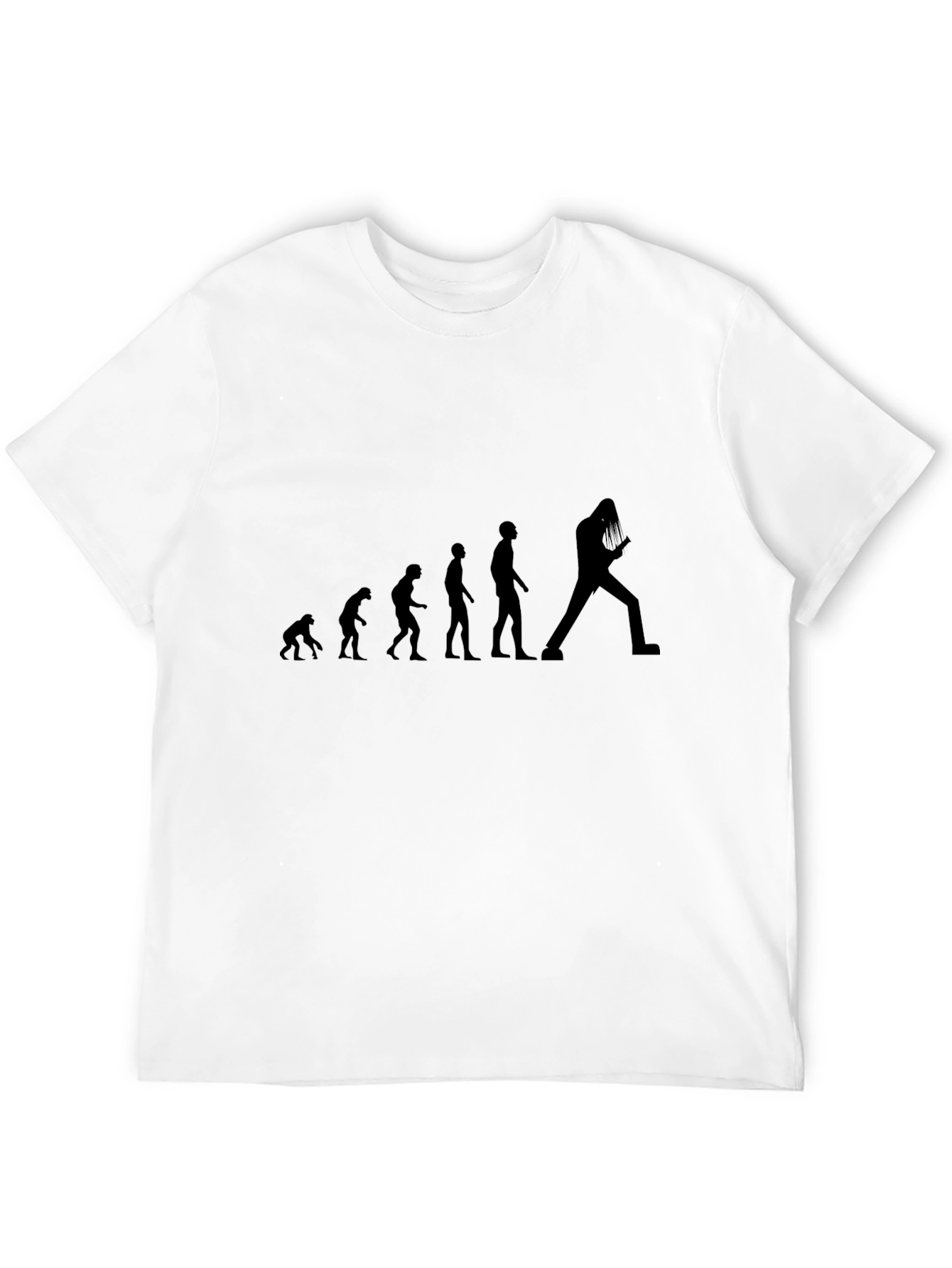 Evolution of Guitarist Black T-Shirt