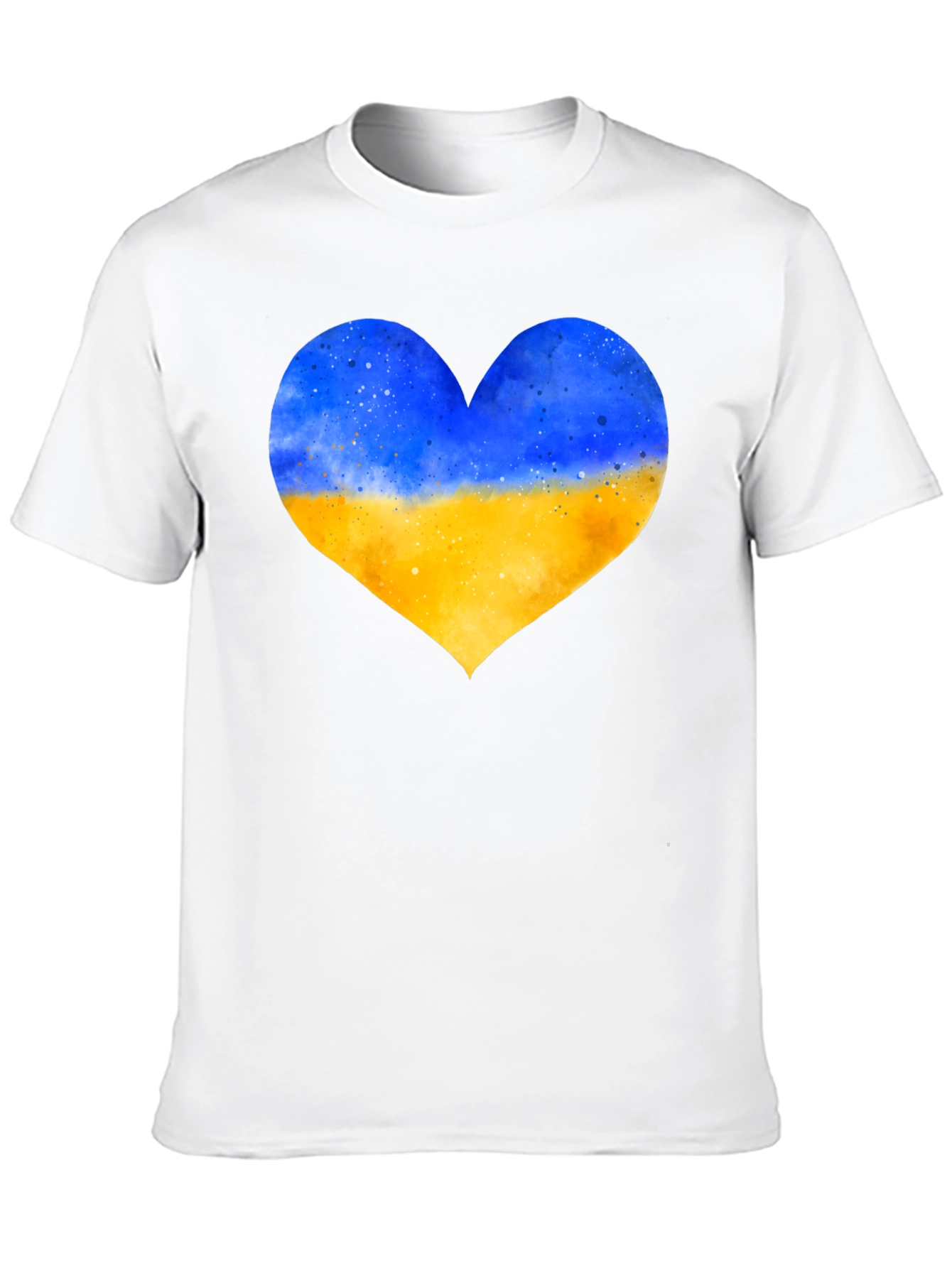 Ukraine Flag Heart T-Shirt