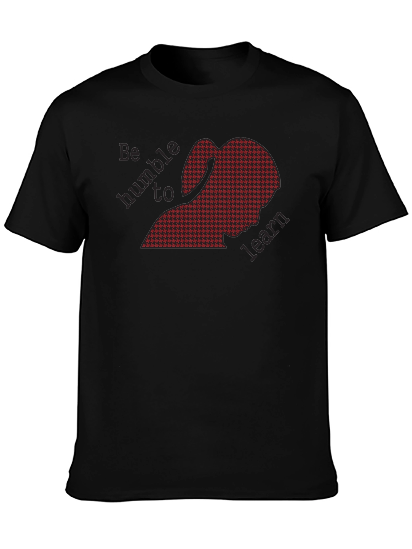 Humble To Learn Silhouette Graphic Tee - Black