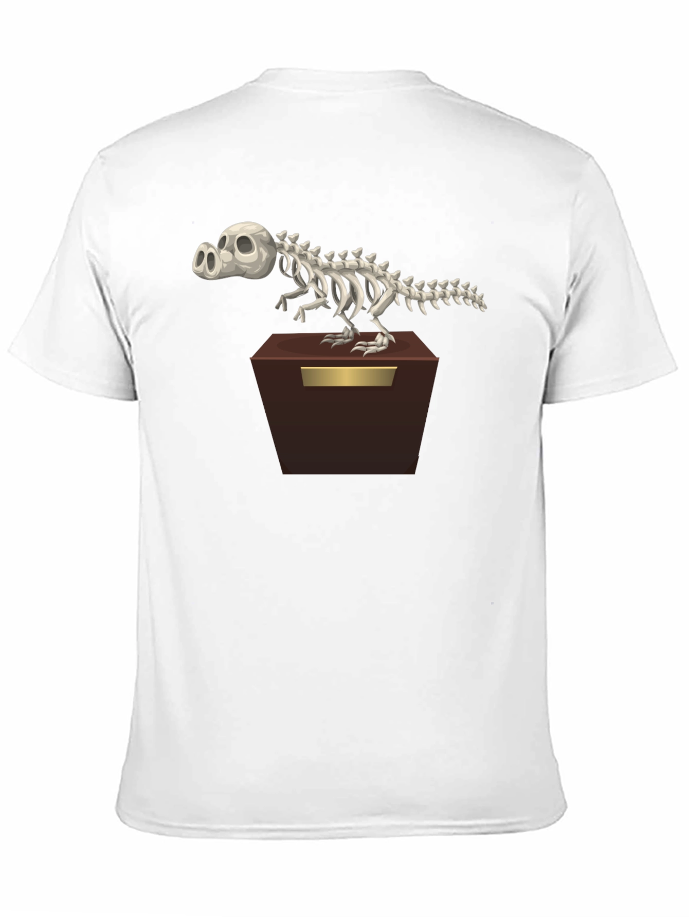 Cartoon Dino Skeleton T-Shirt