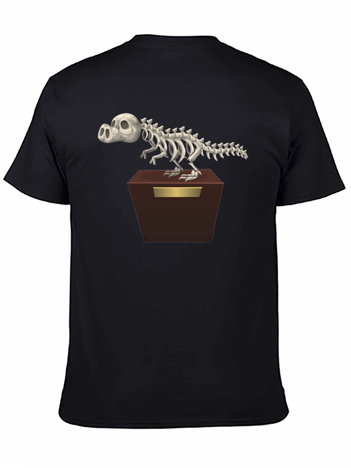 Cartoon Dino Skeleton T-Shirt