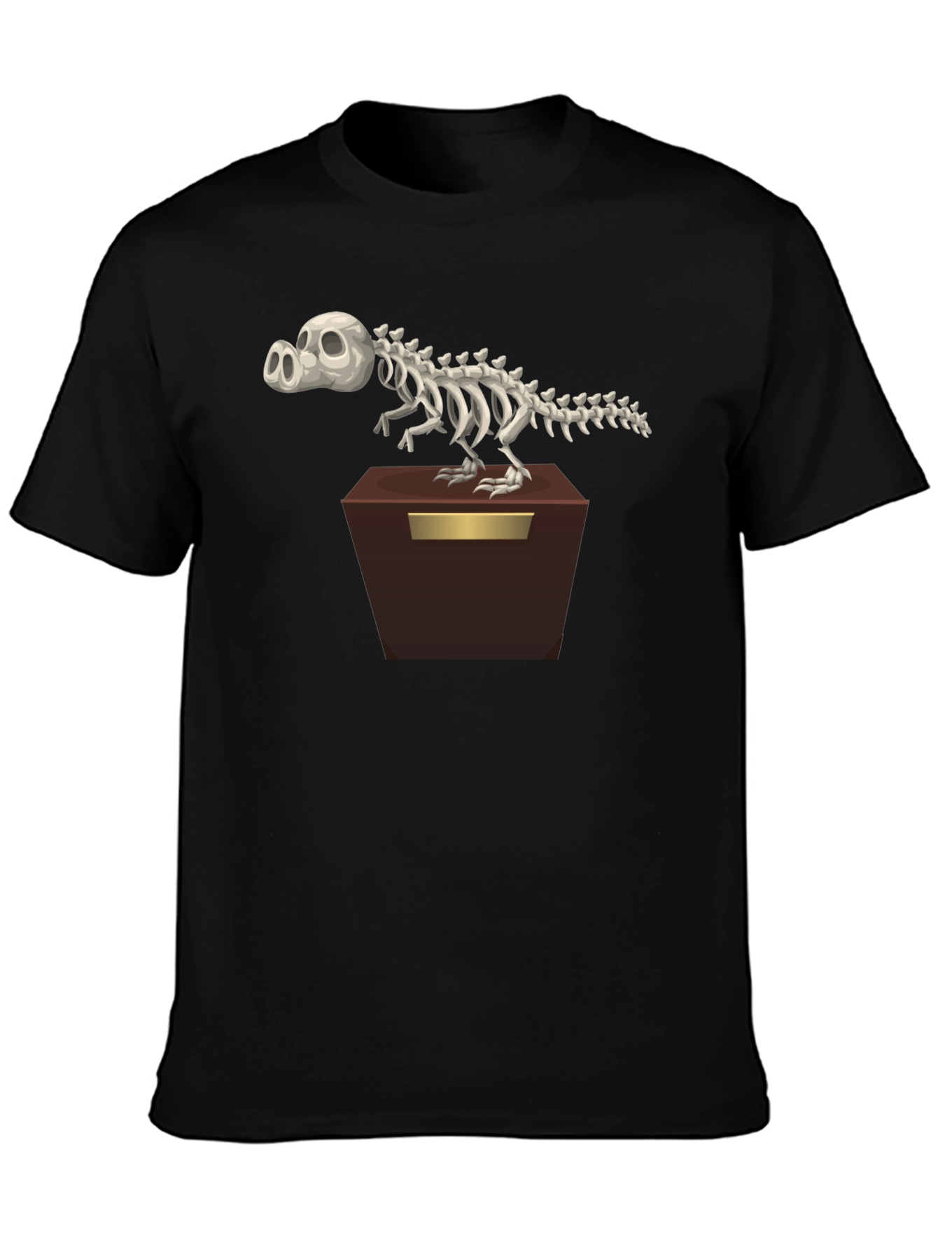 Cartoon Dino Skeleton T-Shirt