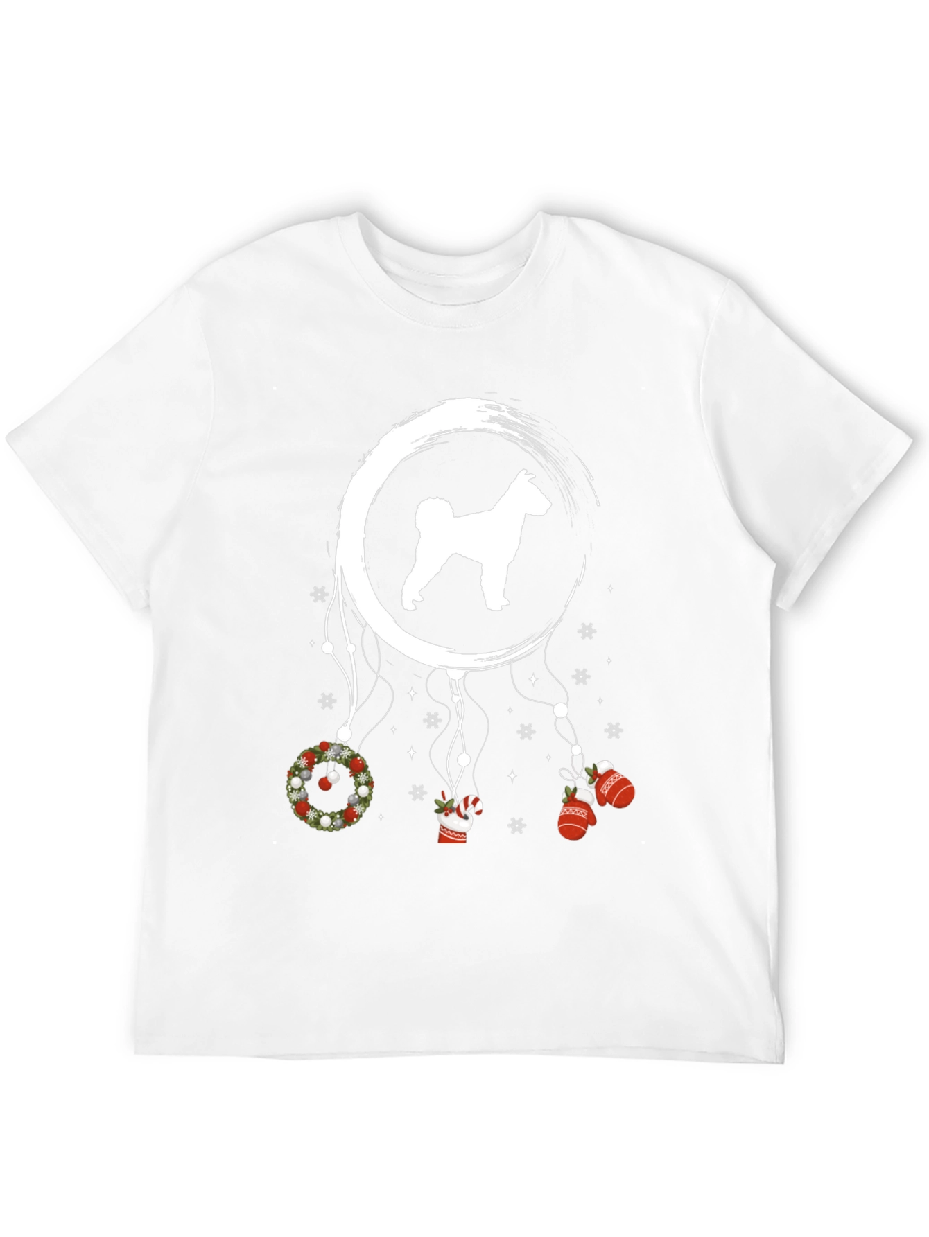 Festive Dog Dreamcatcher Graphic Tee