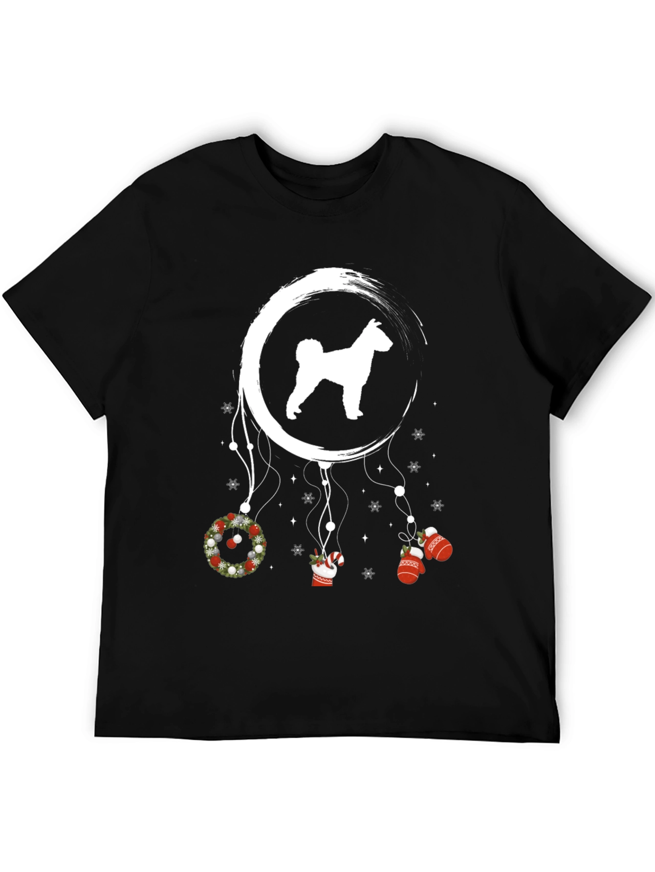 Festive Dog Dreamcatcher Graphic Tee