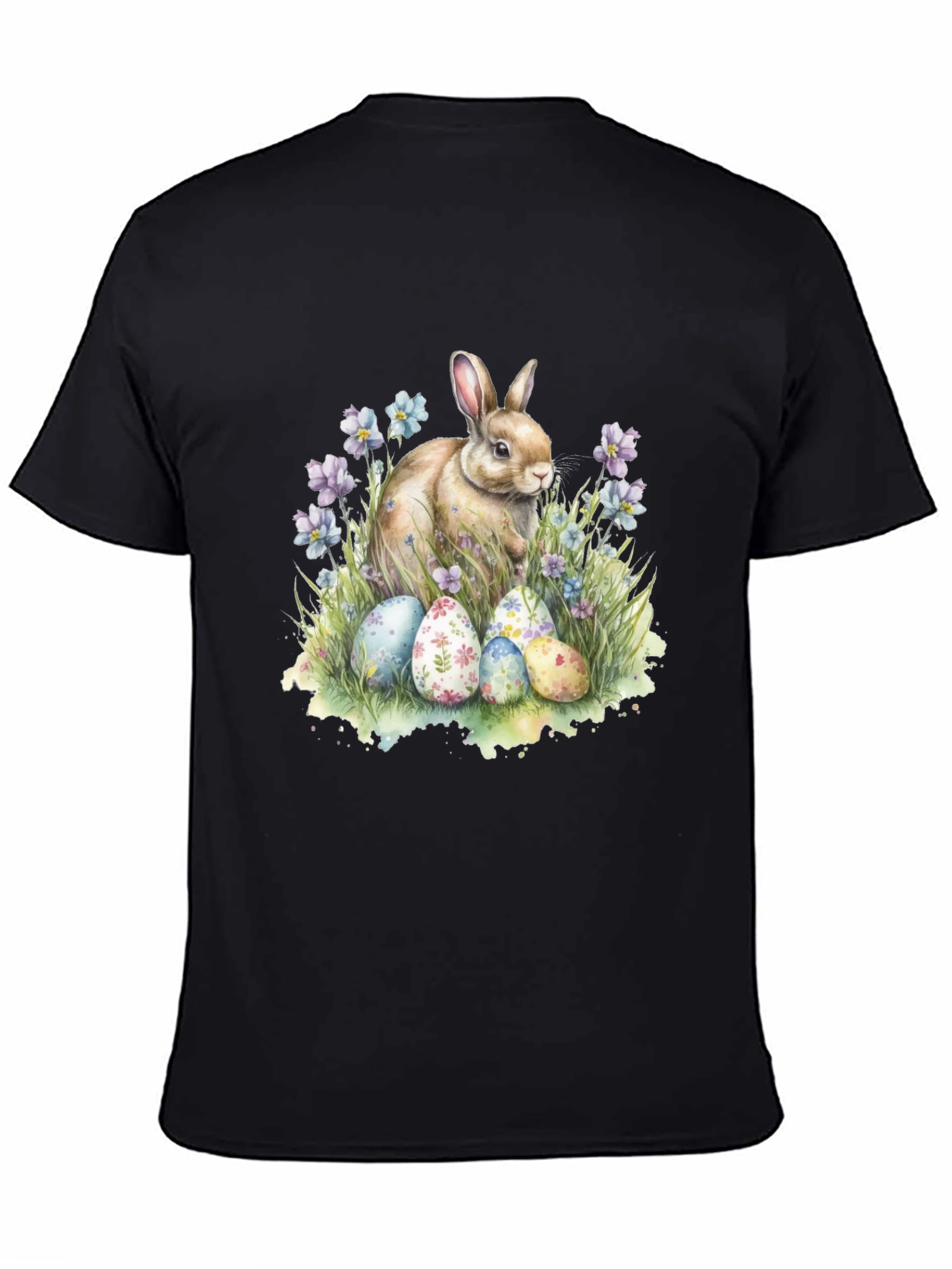 Easter Bunny & Eggs Graphic T-Shirt